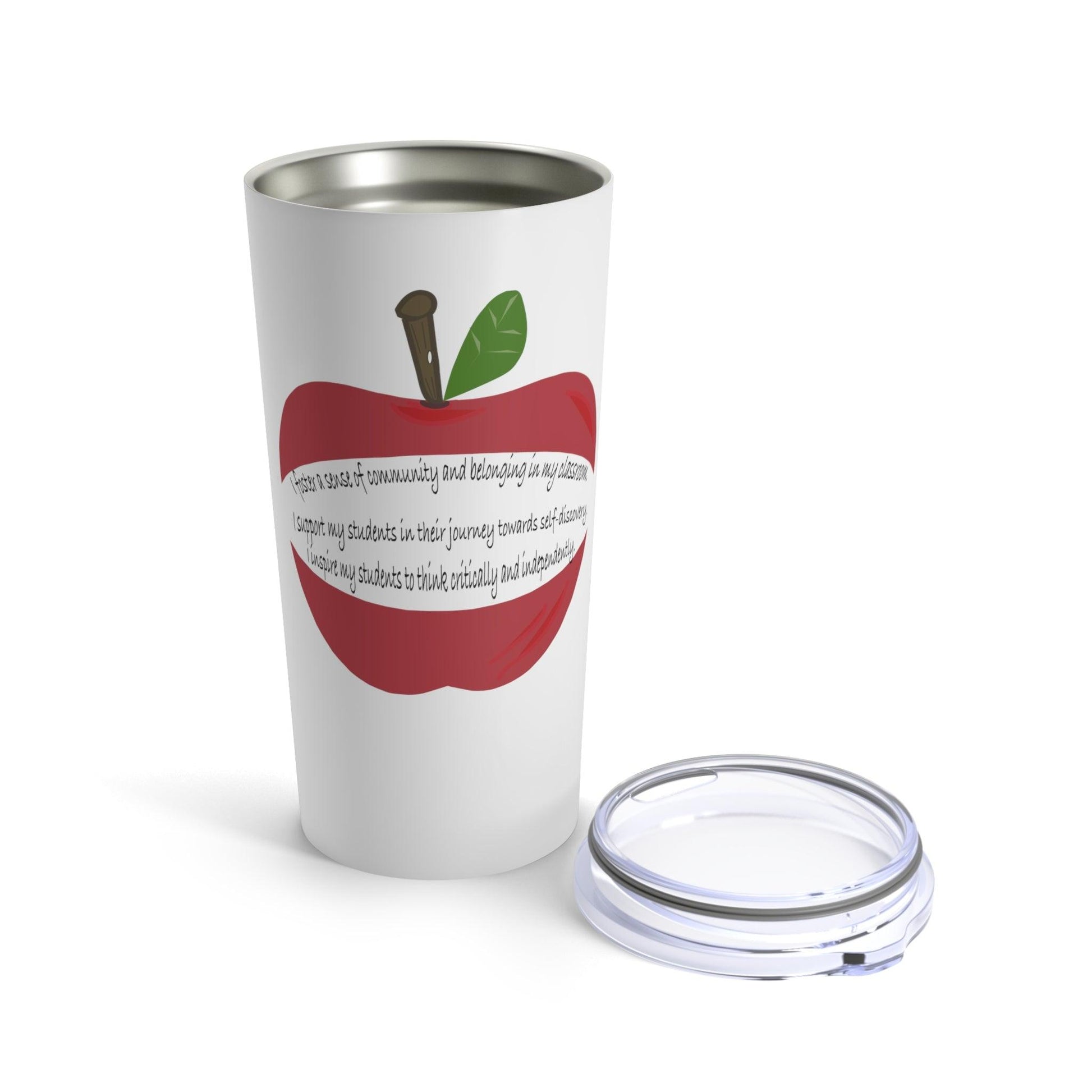 Miniaday Designs Tumbler 20 oz for Middle and High School Teachers. Tumbler 20oz White Unisex - Miniaday Designs, LLC.