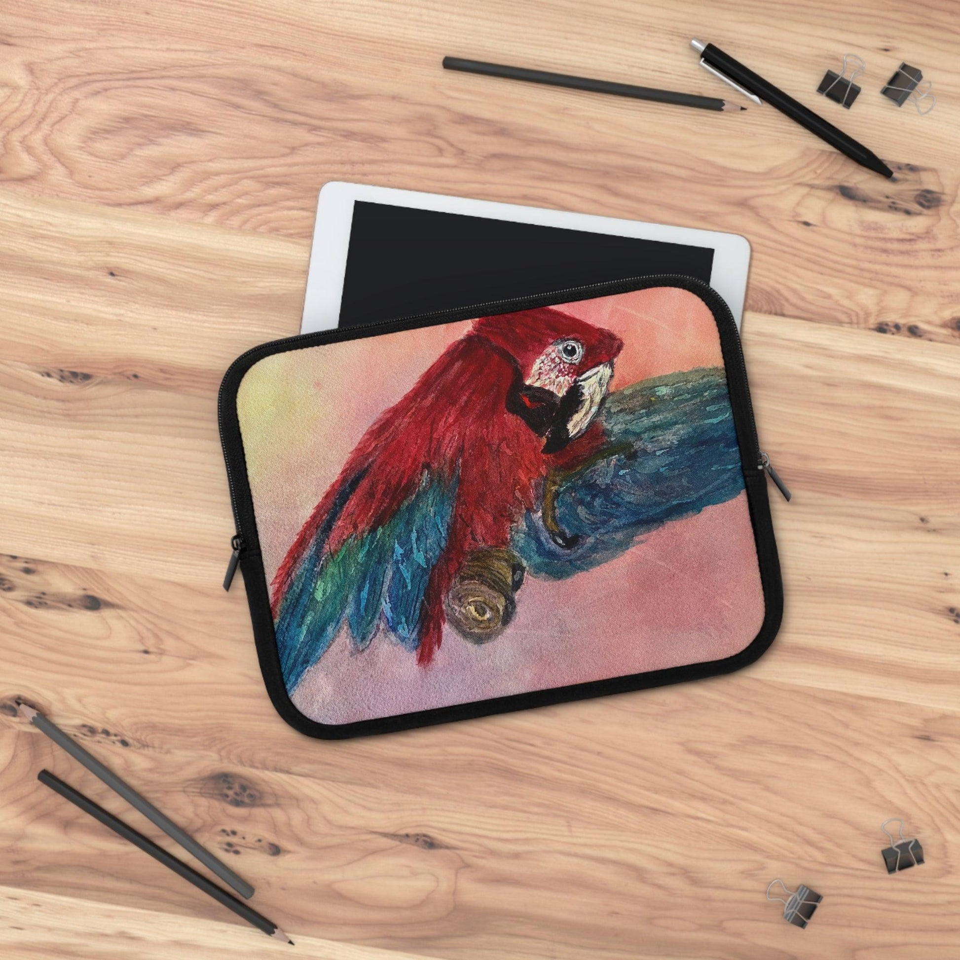 Miniaday Designs Parrot Laptop Sleeve Unisex Multicolor - Miniaday Designs, LLC.