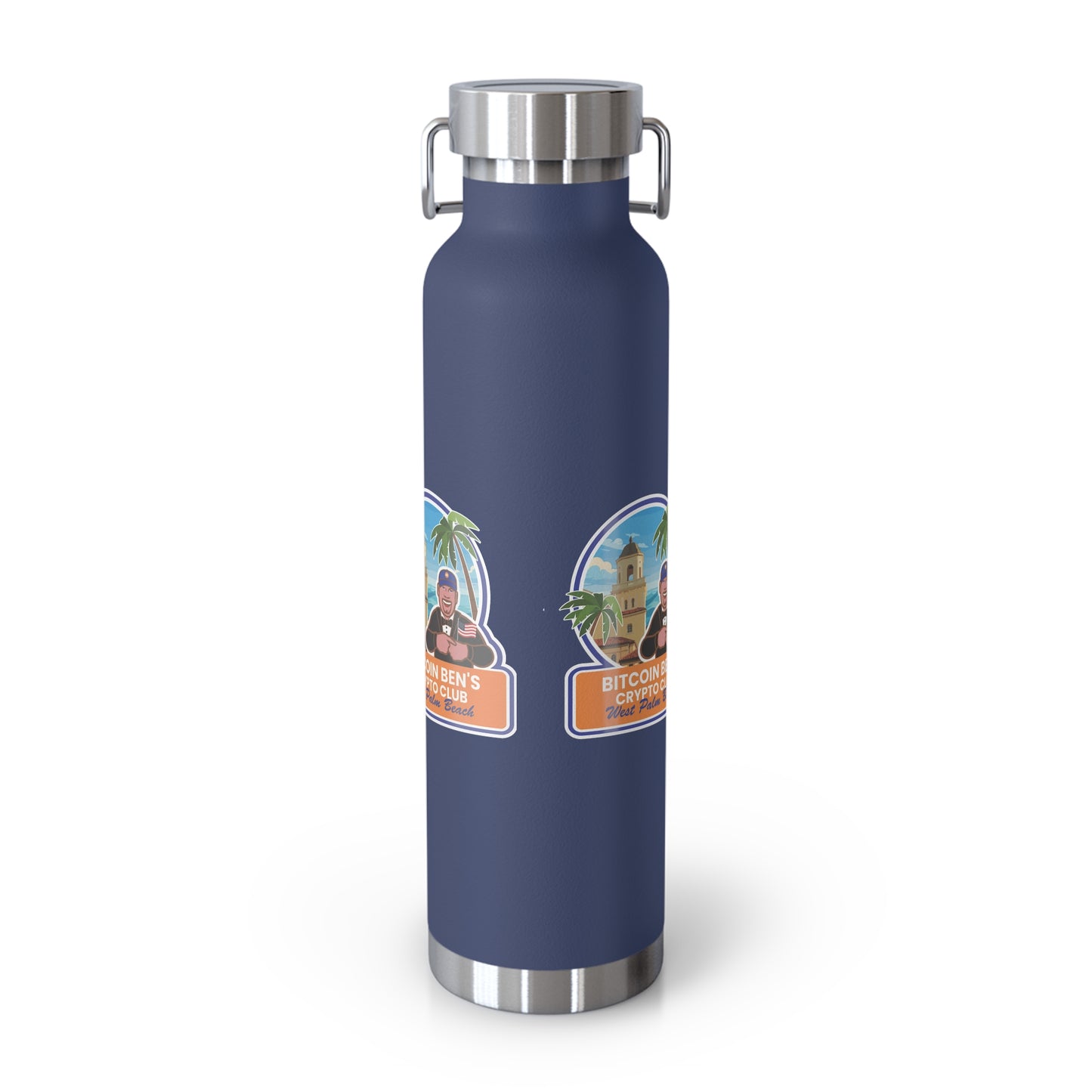 BBCC West Palm Beach Club Copper Vacuum Insulated Bottle, 22oz