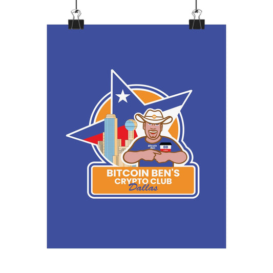 BBCC Dallas Matte Vertical Posters - Miniaday Designs, LLC.