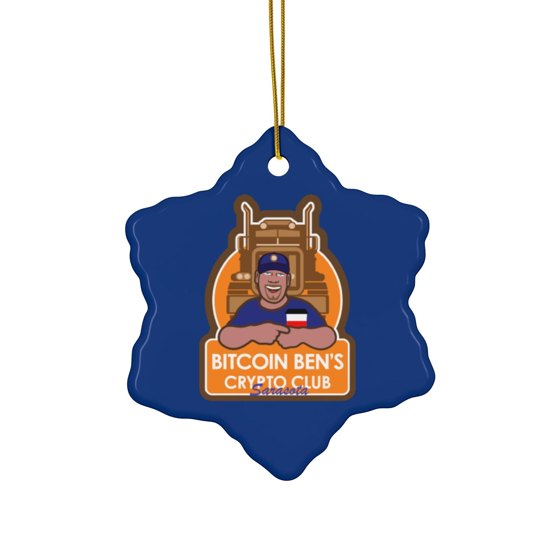 BBCC Sarasota Ceramic Ornament (1 Ornament) - Miniaday Designs, LLC.