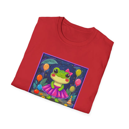 Happy Birthday Froggy Unisex Softstyle T-Shirt
