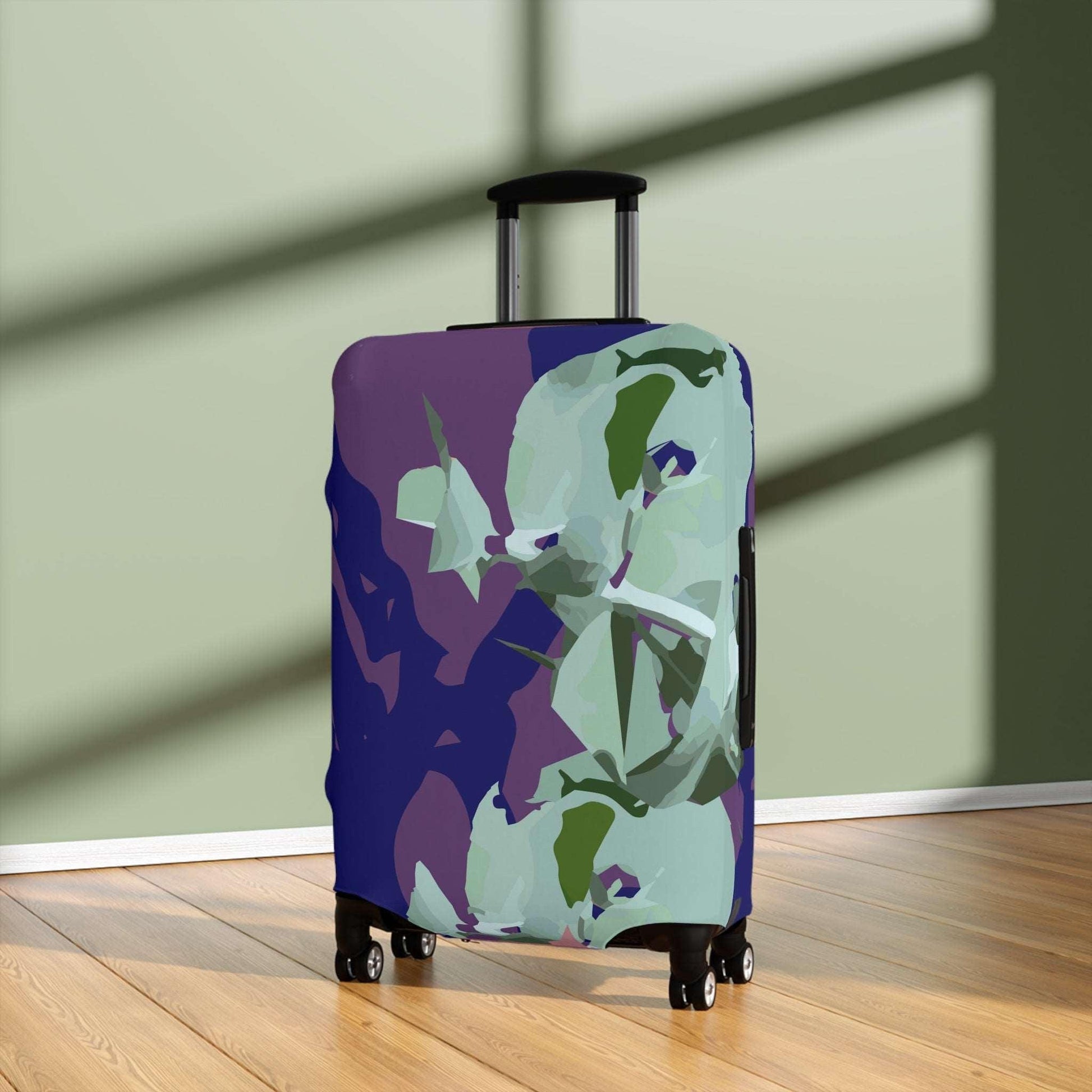 Floral Abstraction Harmony Collection by Miniaday Designs, LLC. Luggage Cover - Miniaday Designs, LLC.