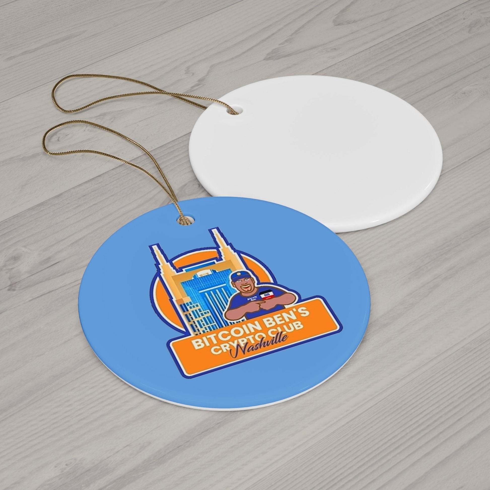 BBCC Nashville Ceramic Ornament (1 Ornament) - Miniaday Designs, LLC.