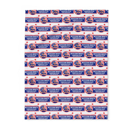 Bitcoin Ben Freedom Club Arctic Fleece Blanket - Miniaday Designs, LLC.