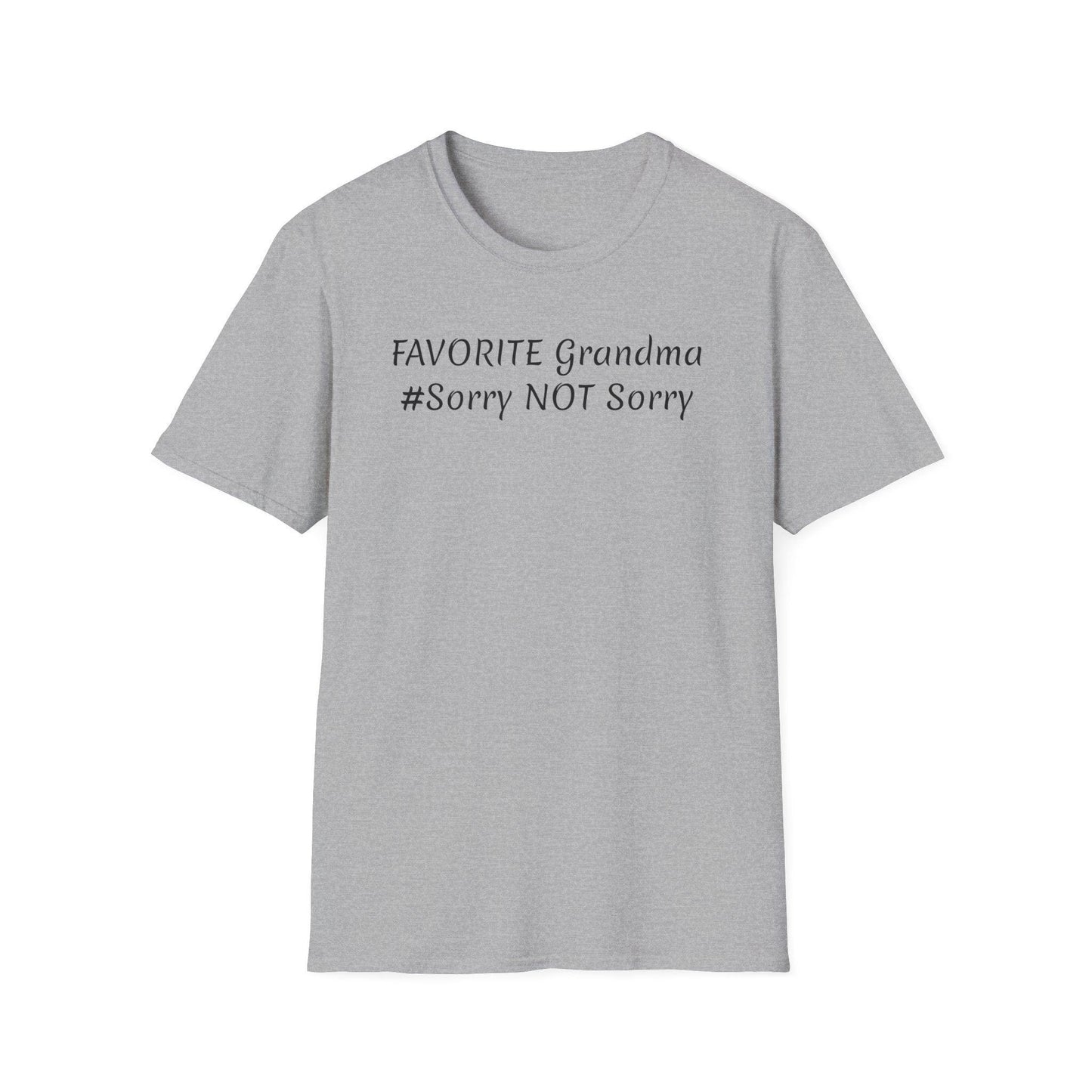 FAVORITE GRANDMA Unisex Softstyle T-Shirt - Miniaday Designs, LLC.