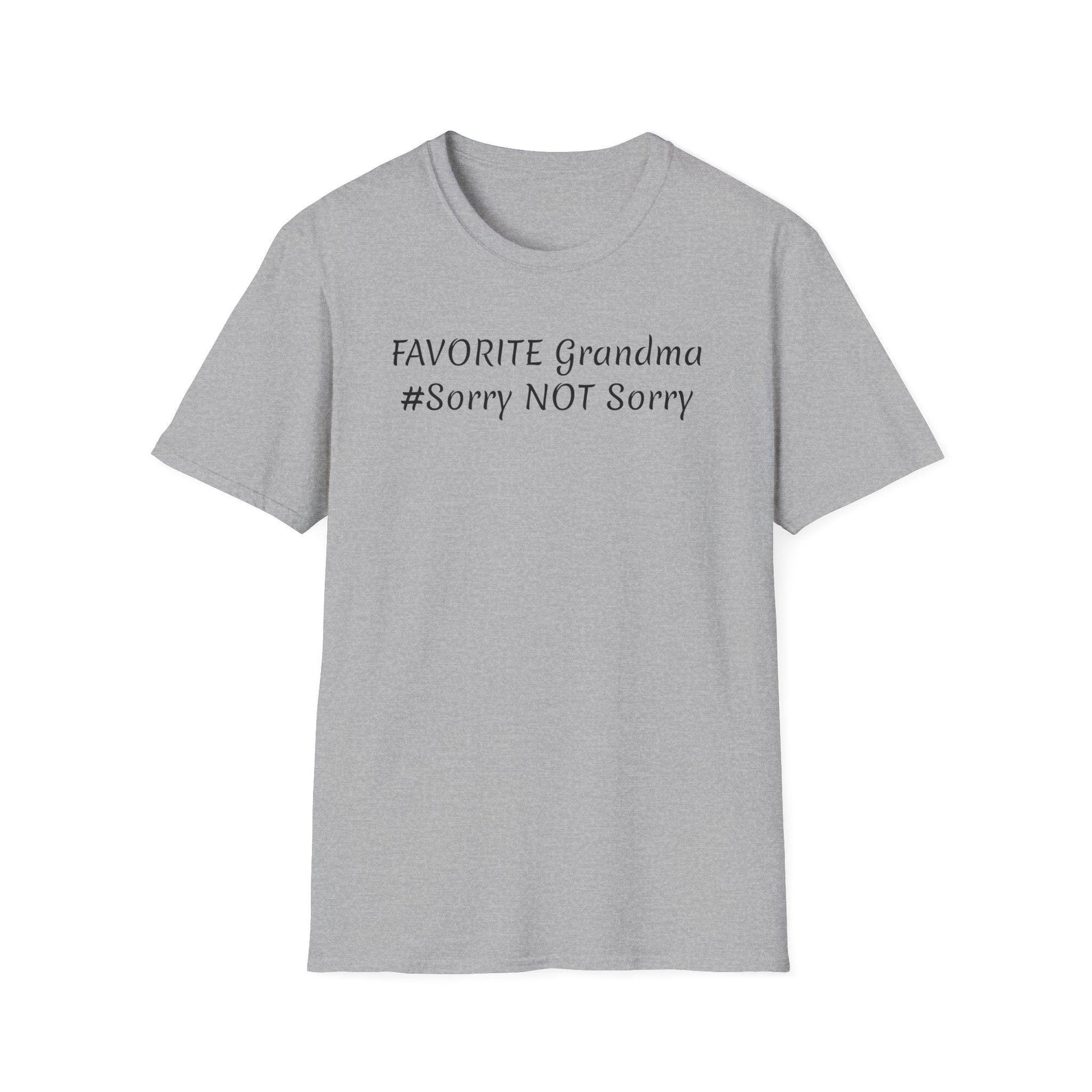 FAVORITE GRANDMA Unisex Softstyle T-Shirt - Miniaday Designs, LLC.