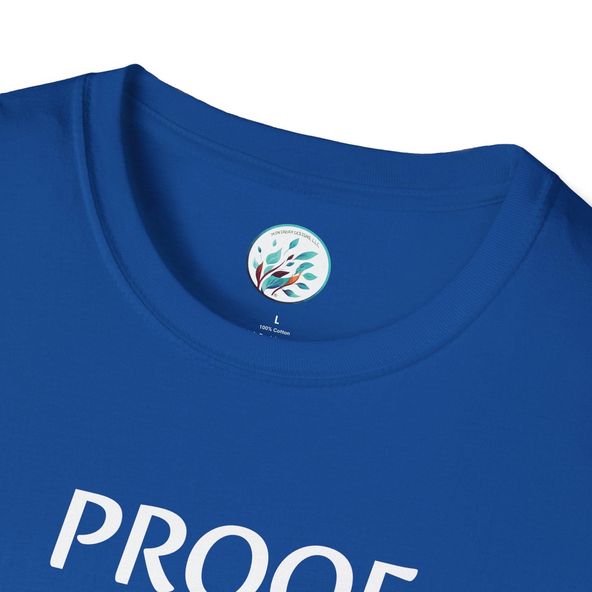 Bitcoin Ben Proof is an Illusion Unisex Softstyle T-Shirt - Miniaday Designs, LLC.