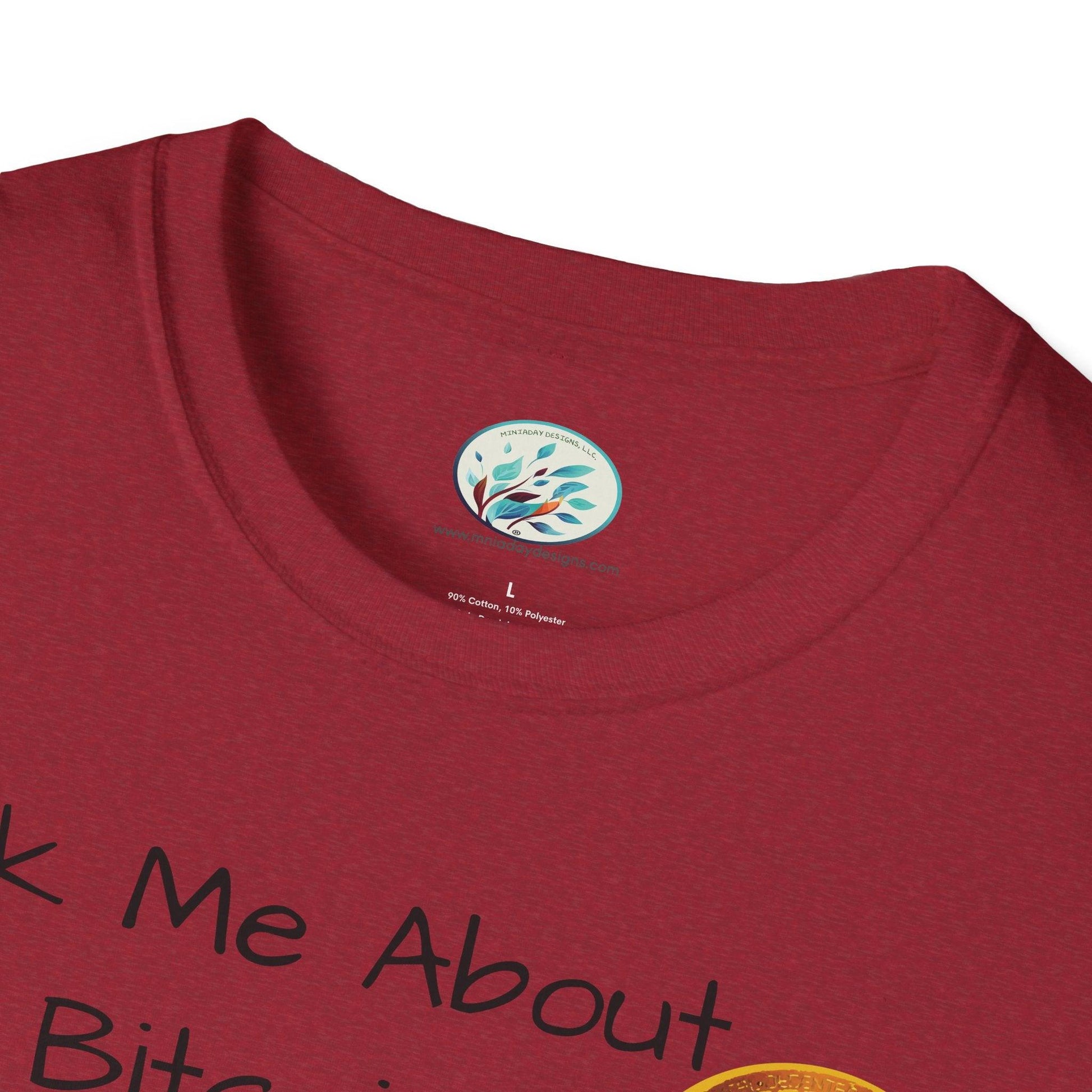 Ask Me About Bitcoin Unisex Softstyle T-Shirt - Miniaday Designs, LLC.