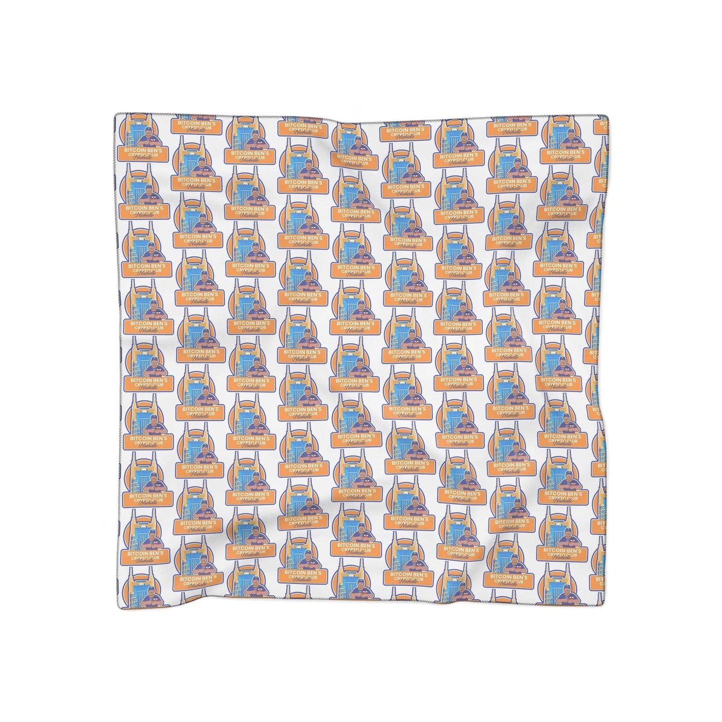 Miniaday Designs Bitcoin Ben Nashville Club Poly Scarf 2 Types - Miniaday Designs, LLC.