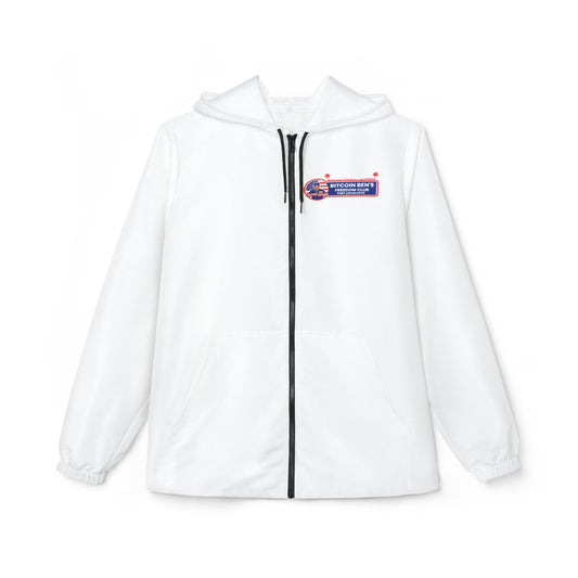 Bitcoin Ben Freedom Club Port Charlotte Windbreaker Jacket (AOP) - Miniaday Designs, LLC.