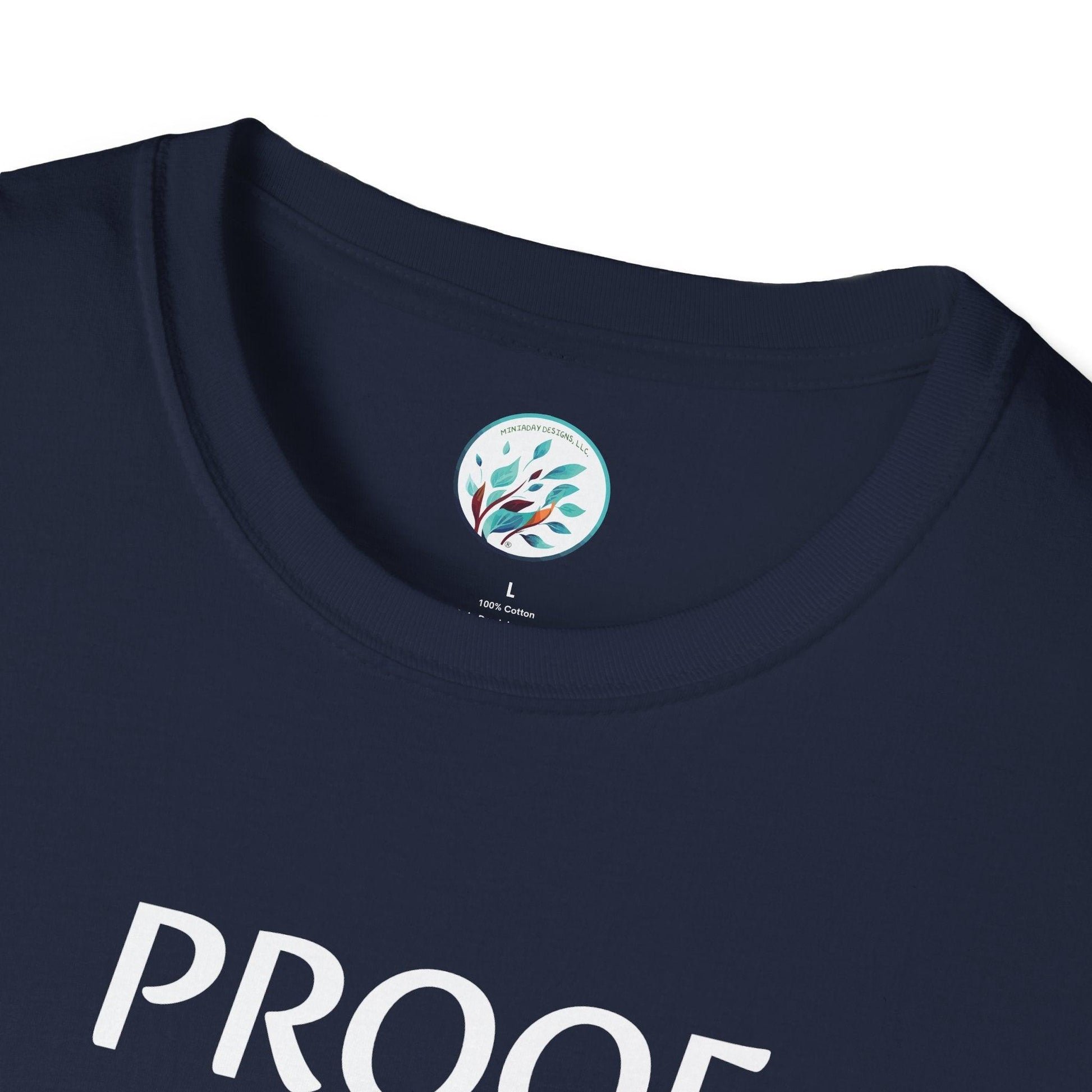 Bitcoin Ben Proof is an Illusion Unisex Softstyle T-Shirt - Miniaday Designs, LLC.