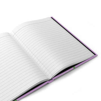 Bright Red and Purple Tulip Hardcover Journal Matte