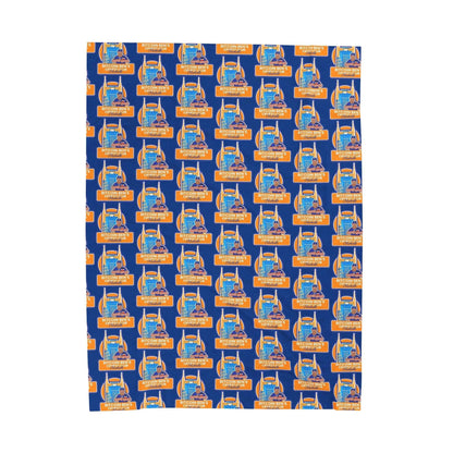 Bitcoin Ben Nashville Collection Velveteen Plush Blanket - Miniaday Designs, LLC.