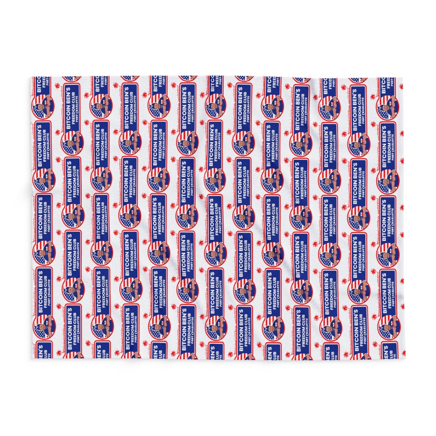 Bitcoin Ben Freedom Club Arctic Fleece Blanket - Miniaday Designs, LLC.