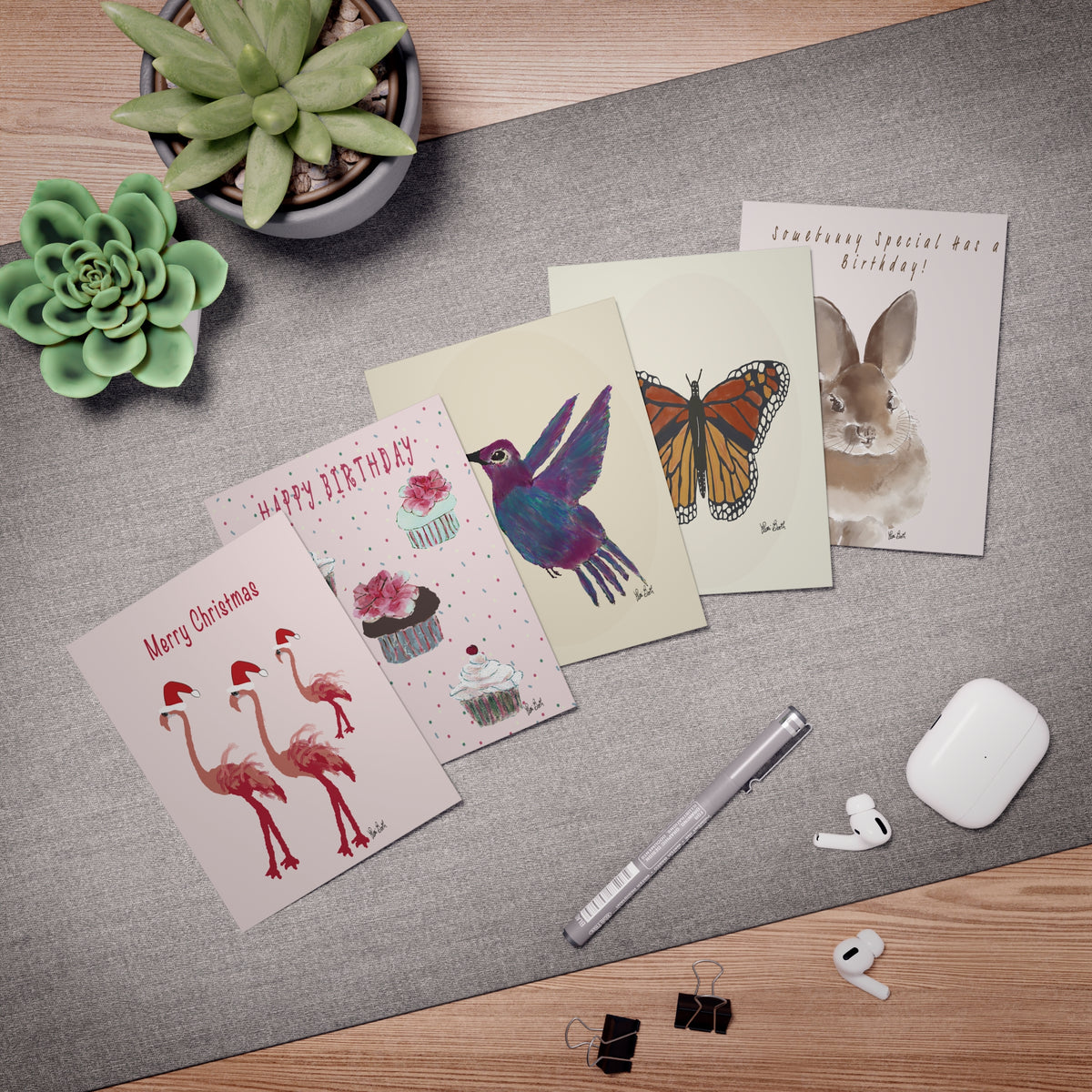Artist-Designed Greeting Cards – Set of 5 | Miniaday Designs