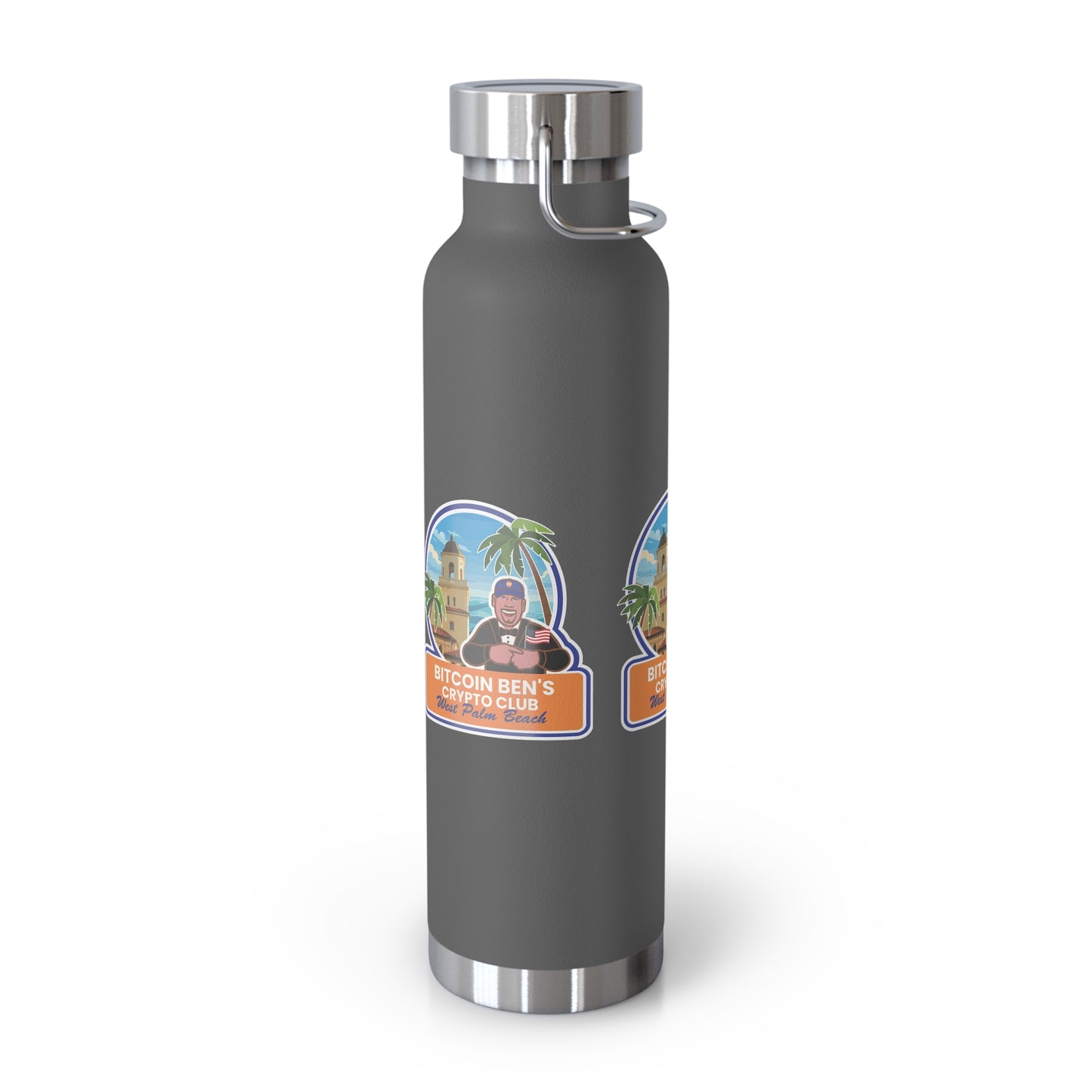 BBCC West Palm Beach Club Copper Vacuum Insulated Bottle, 22oz