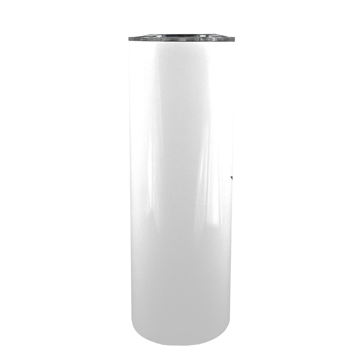 Miniaday Designs r Your Logo Here 20oz Tall Skinny Tumbler with Lid and Straw Private Brand - Miniaday Designs, LLC.
