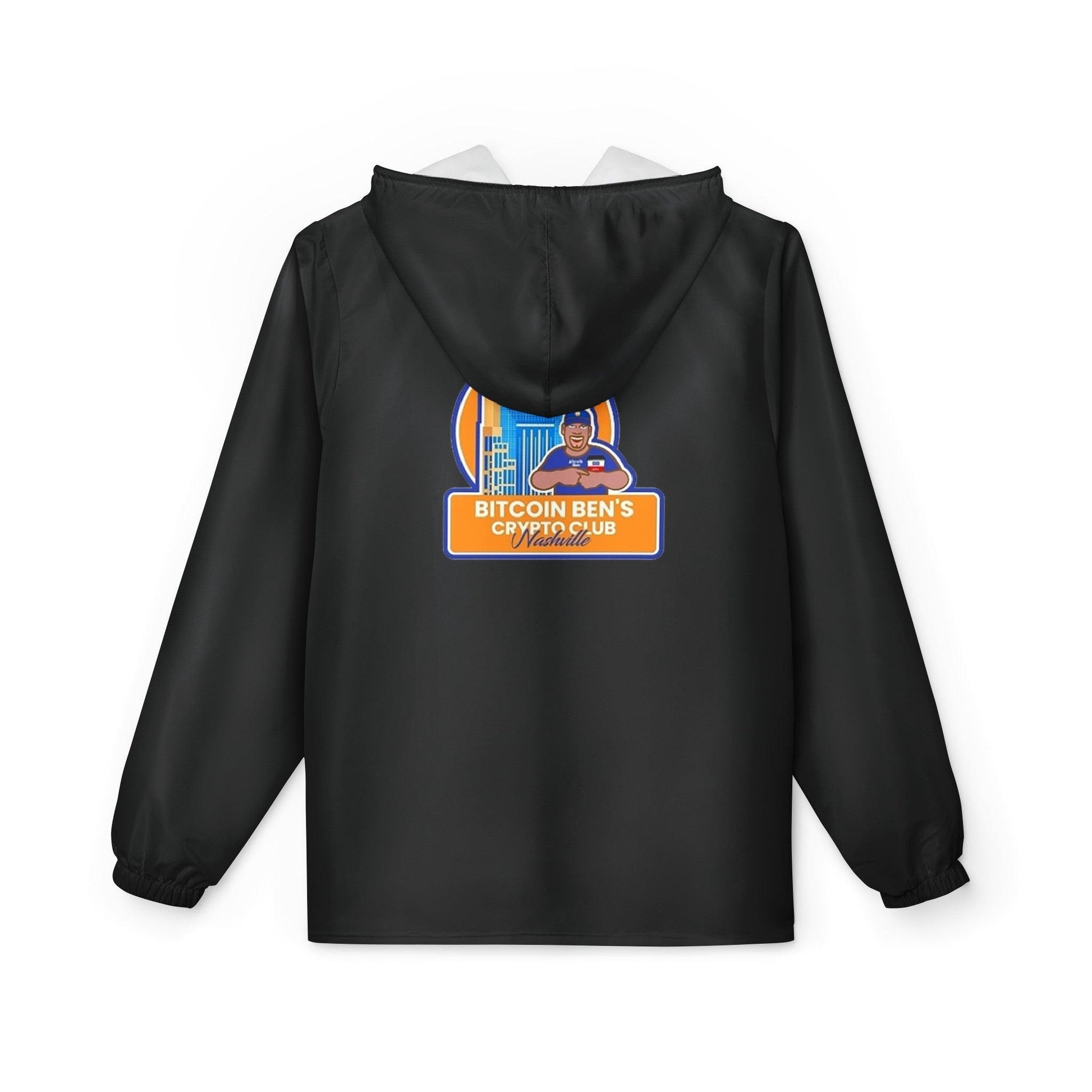 Bitcoin Ben Nashville Club Windbreaker Jacket (AOP) - Miniaday Designs, LLC.