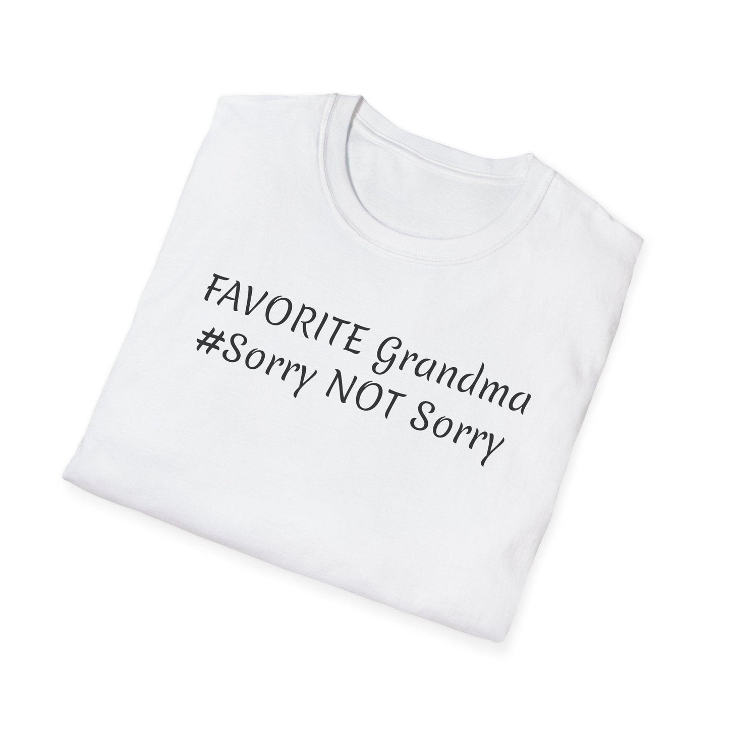 FAVORITE GRANDMA Unisex Softstyle T-Shirt - Miniaday Designs, LLC.