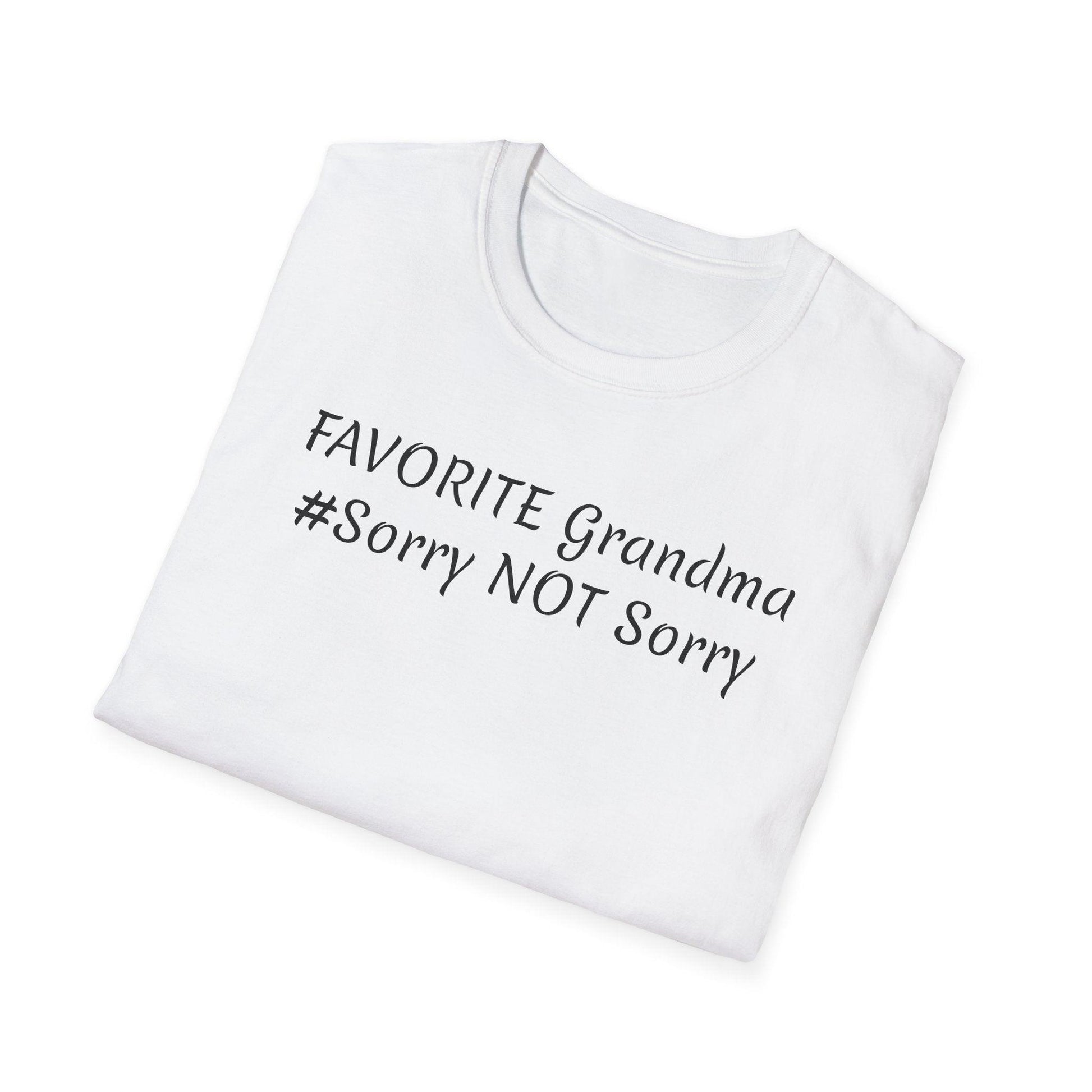 FAVORITE GRANDMA Unisex Softstyle T-Shirt - Miniaday Designs, LLC.