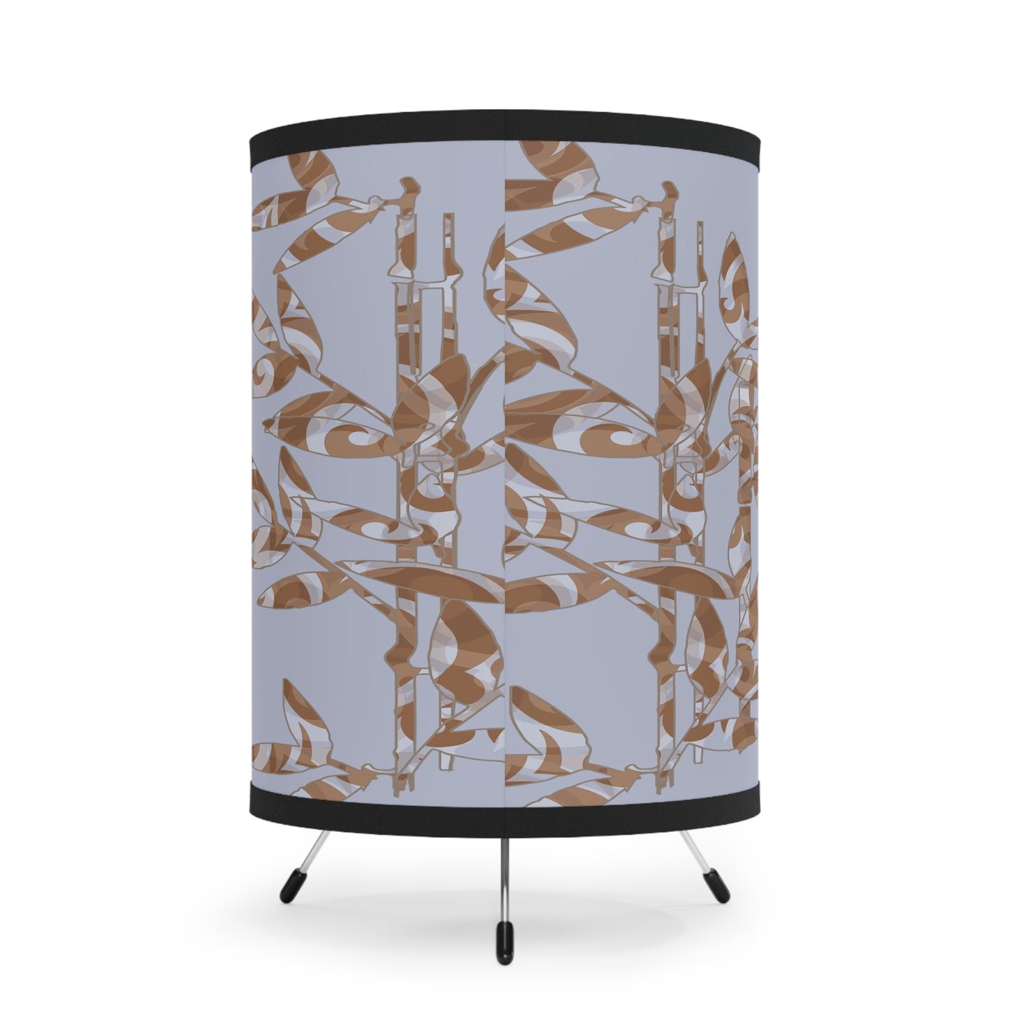 Tripod Lamp with High-Res Printed Shade, US\CA plug