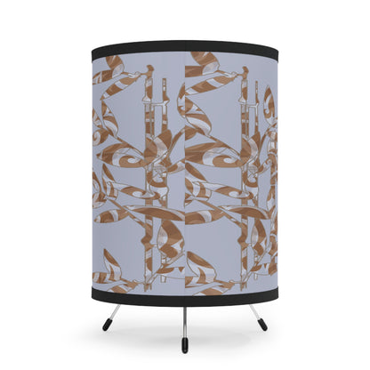 Tripod Lamp with High-Res Printed Shade, US\CA plug