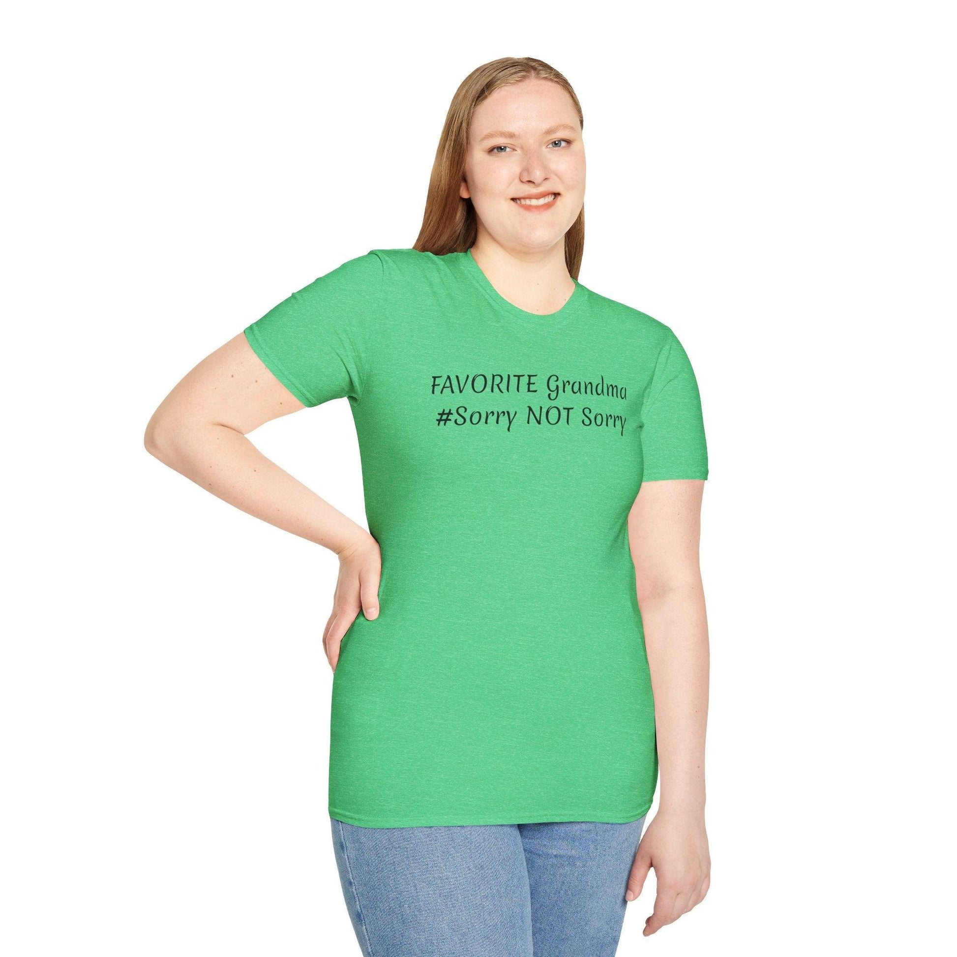 FAVORITE GRANDMA Unisex Softstyle T-Shirt - Miniaday Designs, LLC.
