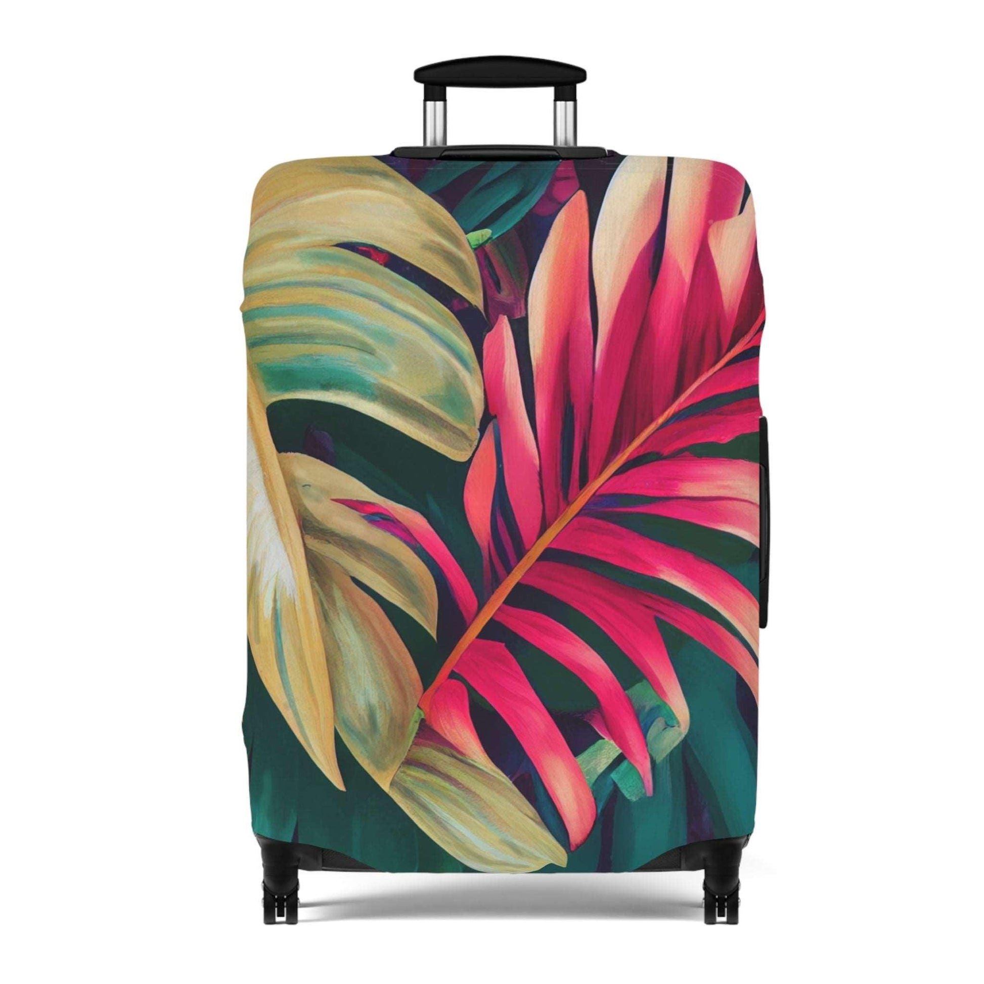 Enchanting Foliage: A Fusion of Realism and Exoticism in Brushwork by Miniaday Designs, LLC. Luggage Cover - Miniaday Designs, LLC.