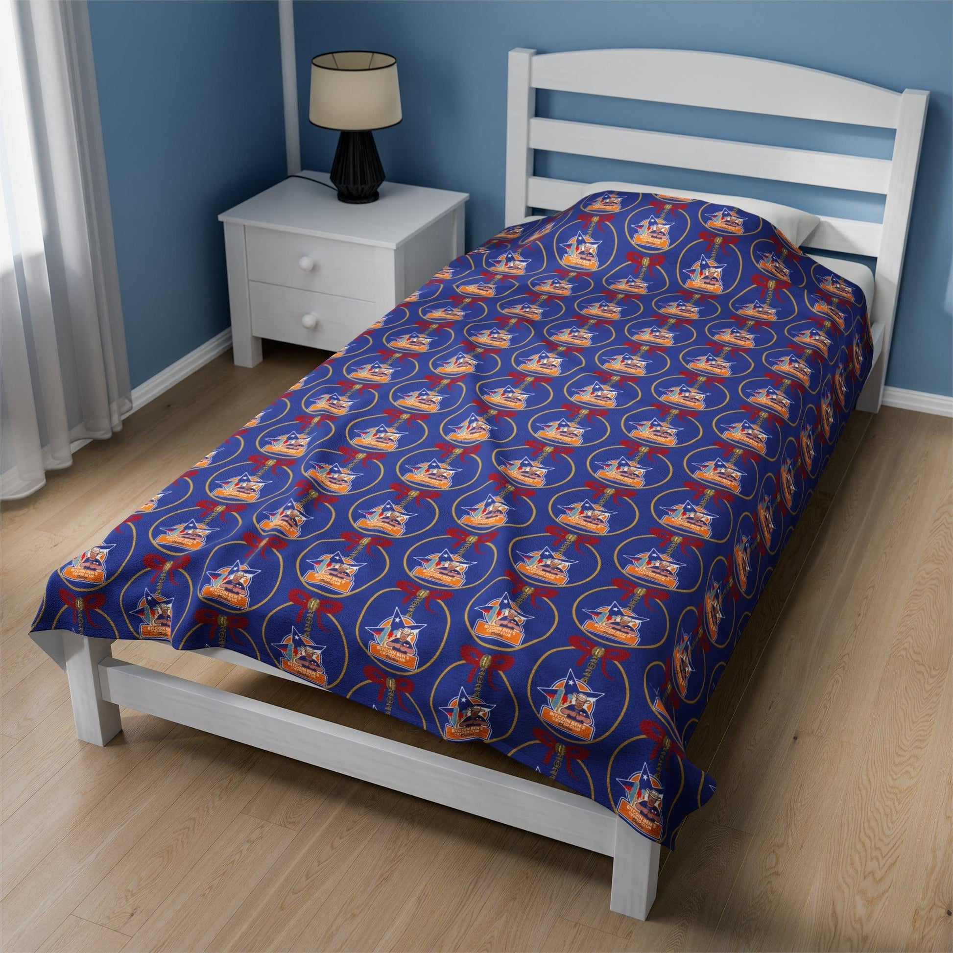 BBCC Dallas Christmas Velveteen Plush Blanket - Miniaday Designs, LLC.