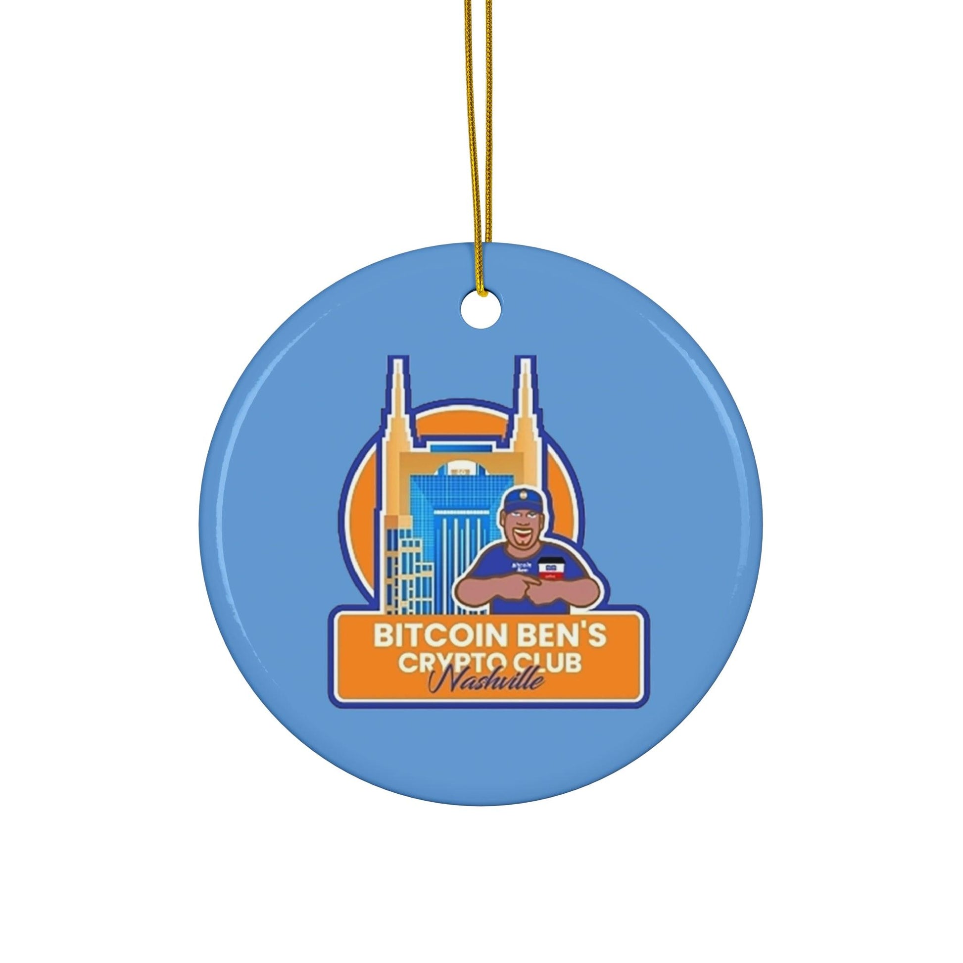 BBCC Nashville Ceramic Ornament (1 Ornament) - Miniaday Designs, LLC.