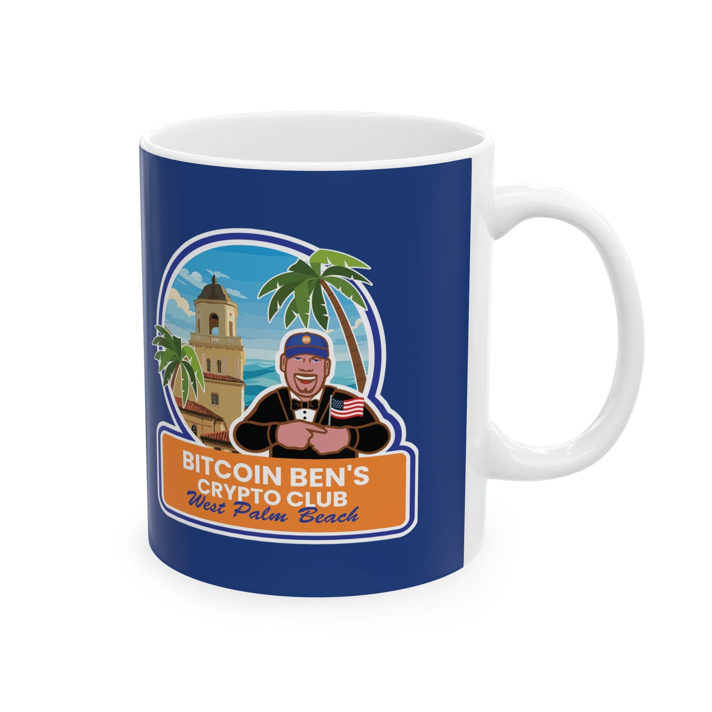 BBCC West Palm Beach Club Ceramic Mug, (11oz, 15oz)