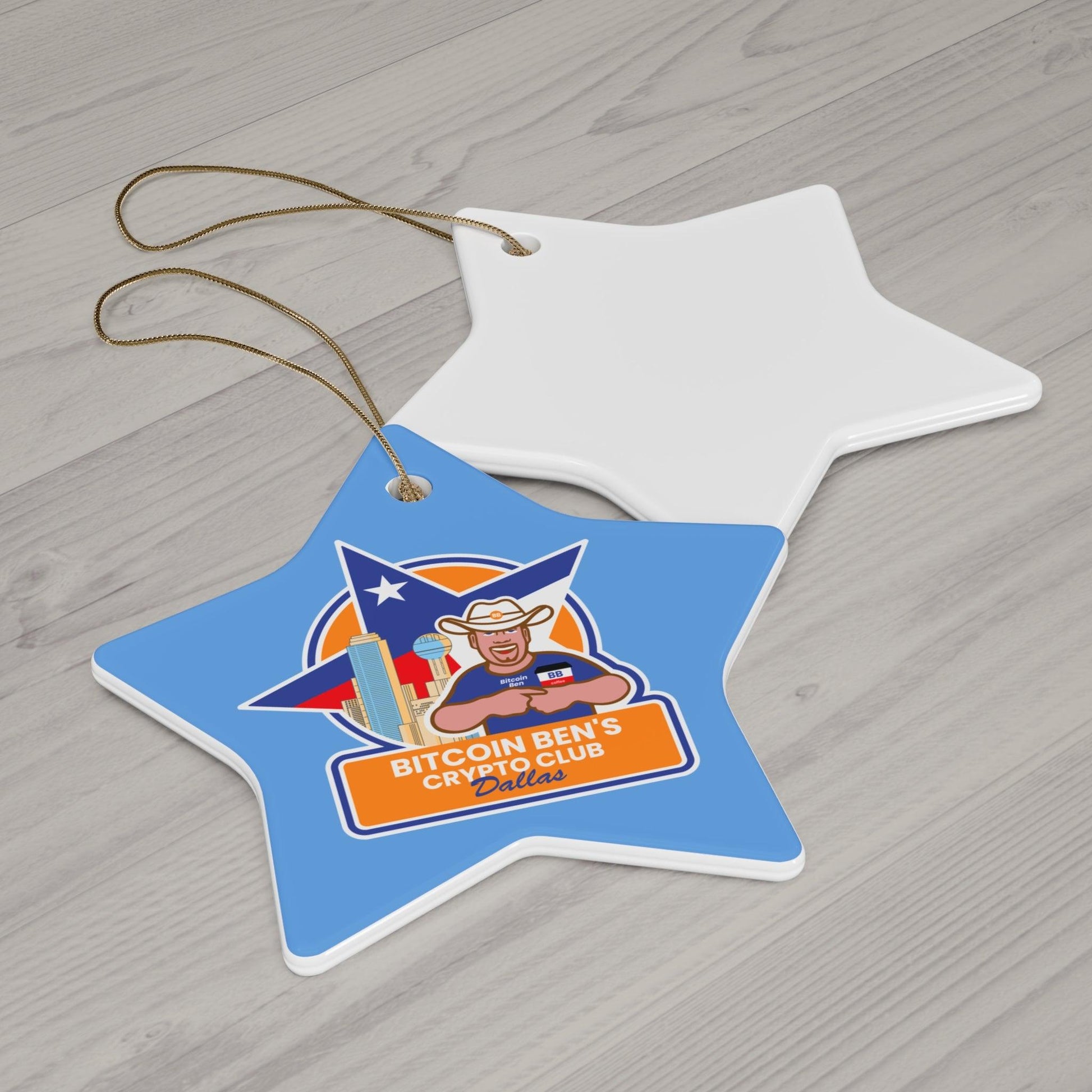 BBCC Dallas Ceramic Ornament (1 Ornament) - Miniaday Designs, LLC.
