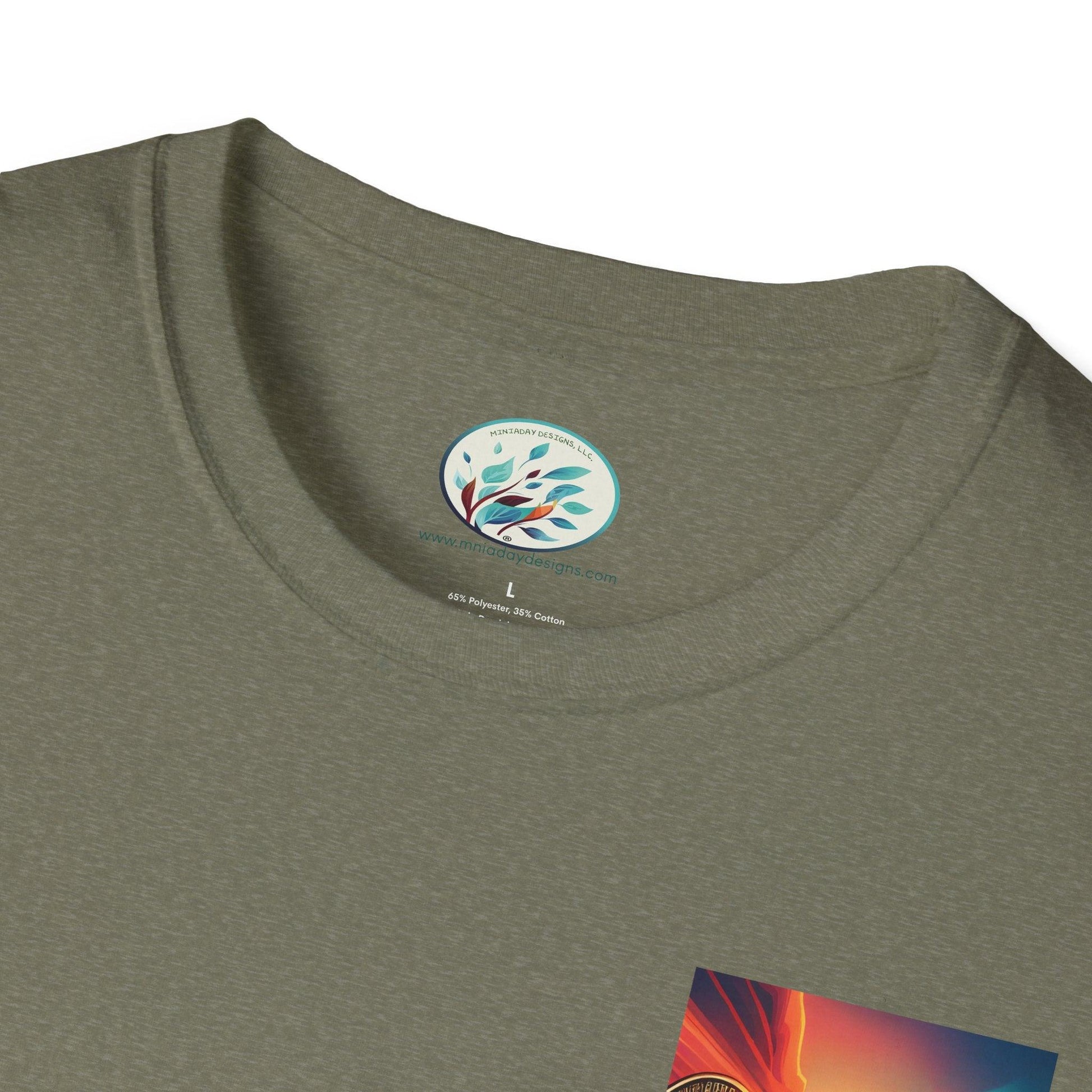 Ride the Wave Bitcoin Unisex Softstyle T-Shirt - Miniaday Designs, LLC.
