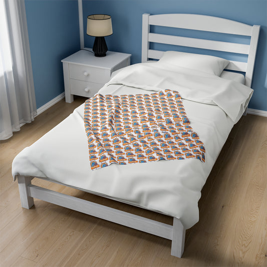 Bitcoin Ben Nashville Club Velveteen Plush Blanket