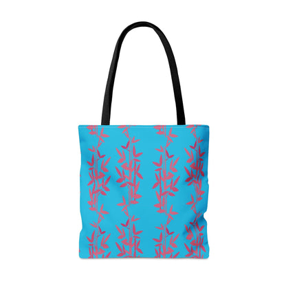 Miniaday Designs Teal Bamboo Tote Bag - Miniaday Designs, LLC.