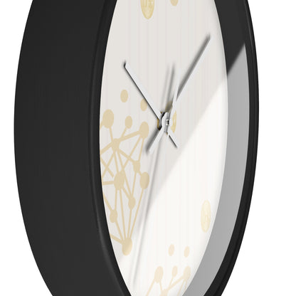 Gold Cryprto and Bitcon Wall Clock