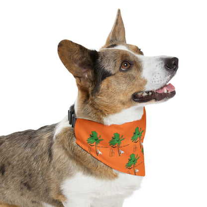 Miniaday Designs Westie Orange Pet Bandana Collar - Miniaday Designs, LLC.