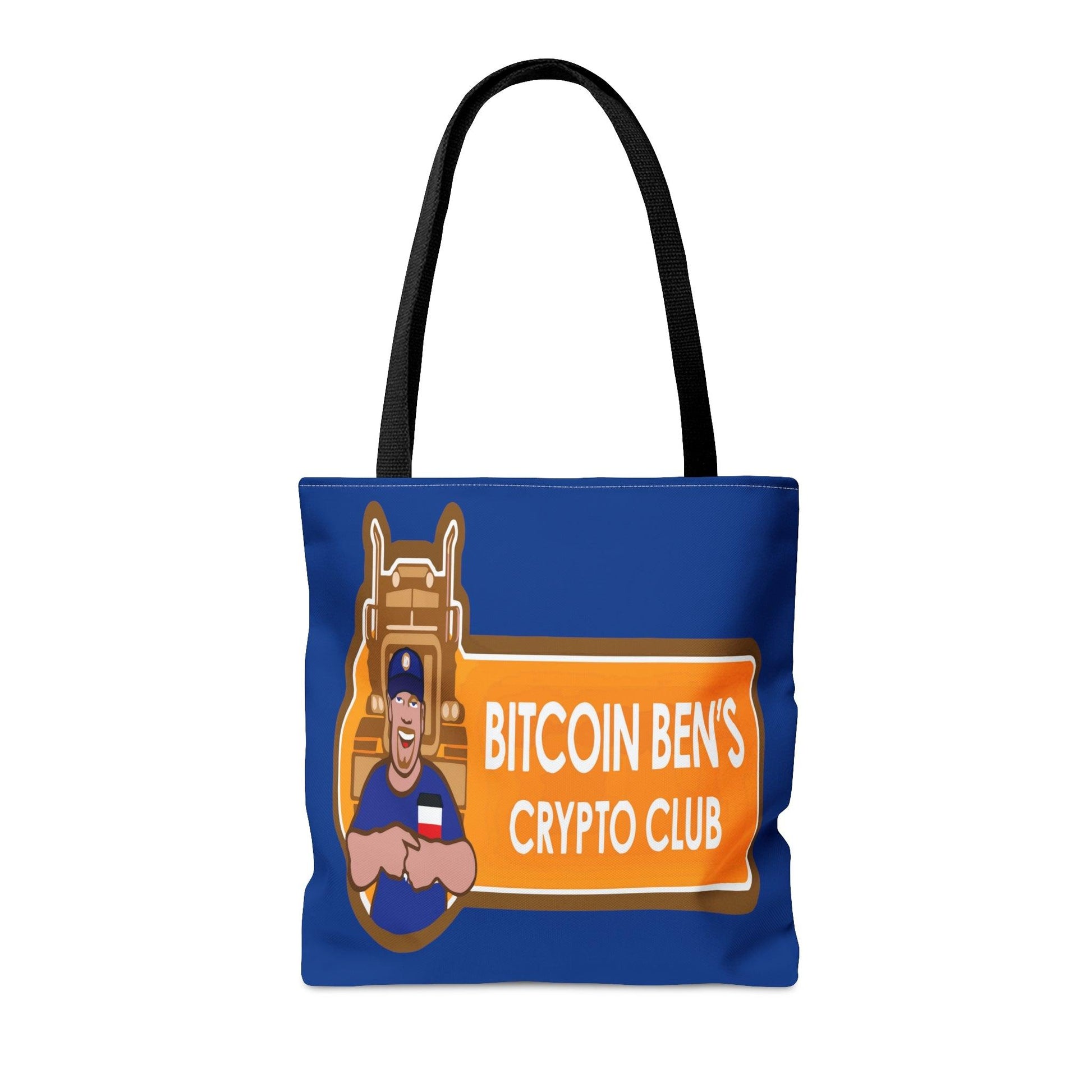 Miniaday Designs Bitcoin Ben BlueTote Bag - Miniaday Designs, LLC.