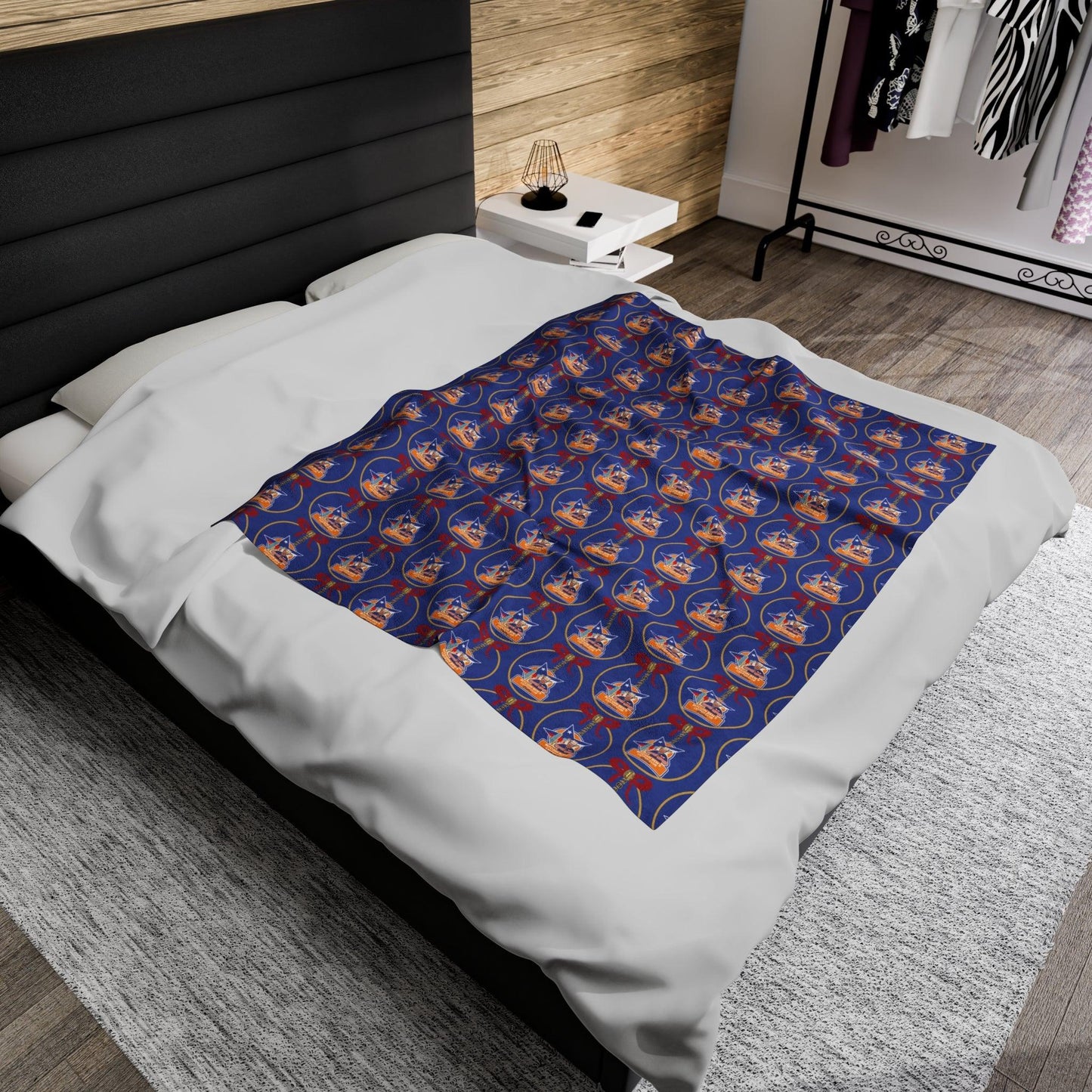 BBCC Dallas Christmas Velveteen Plush Blanket - Miniaday Designs, LLC.