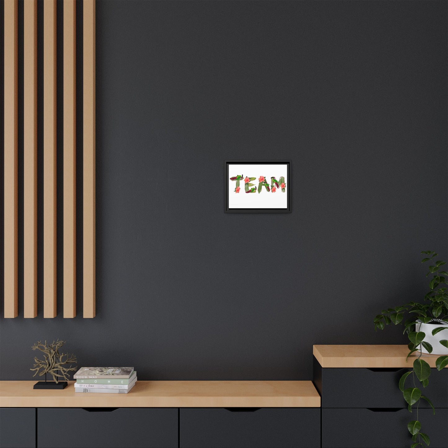 TEAM Toucan Alphabet Matte Canvas, Framed (Multi-color)