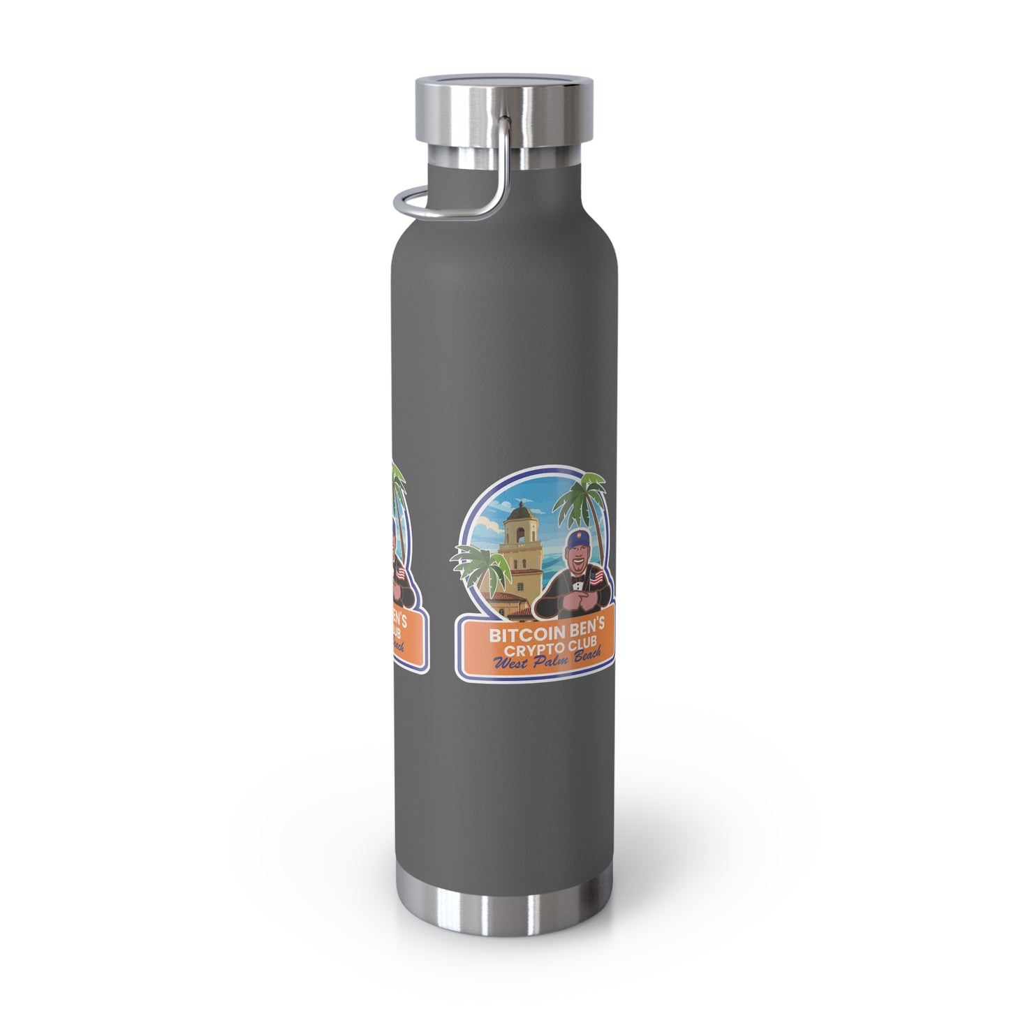 BBCC West Palm Beach Club Copper Vacuum Insulated Bottle, 22oz