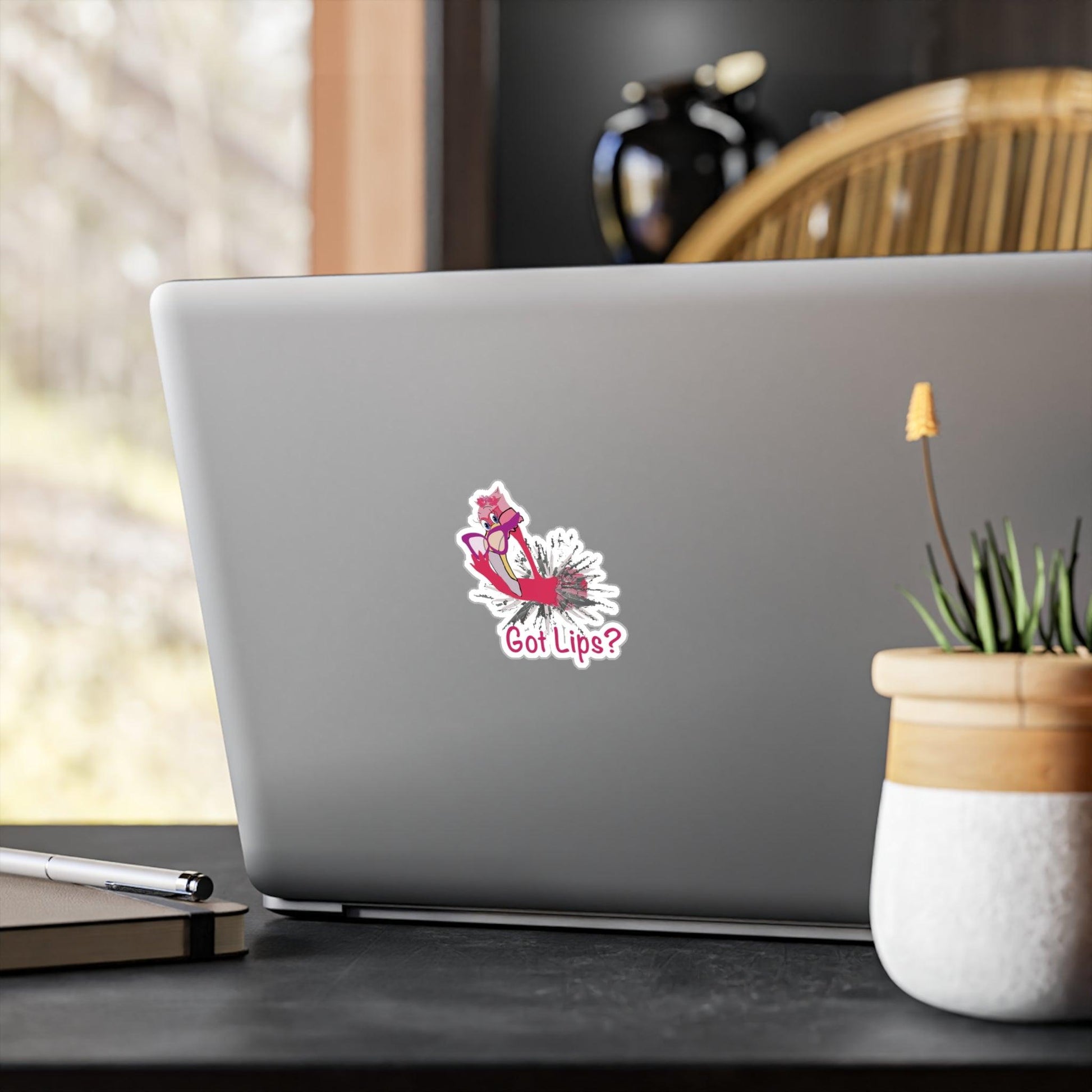 Flamingo Got Lips Kiss-Cut Vinyl Decals - Miniaday Designs, LLC.
