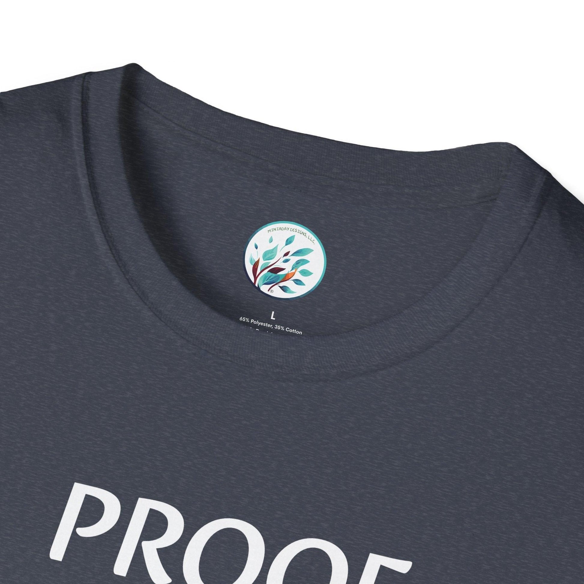 Bitcoin Ben Proof is an Illusion Unisex Softstyle T-Shirt - Miniaday Designs, LLC.