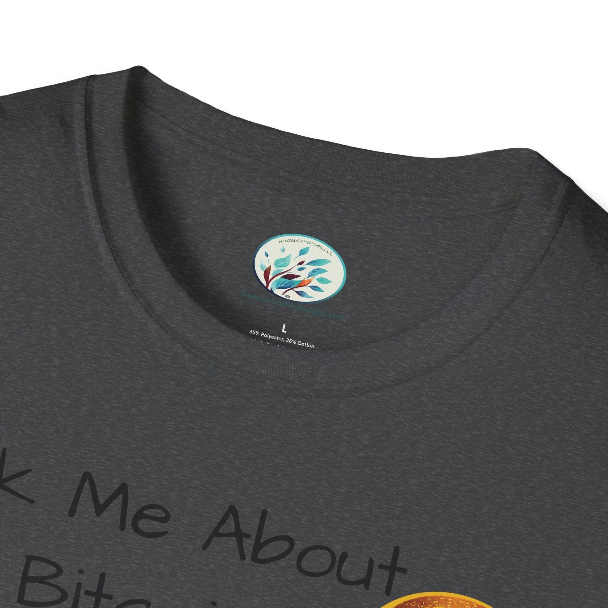 Ask Me About Bitcoin Unisex Softstyle T-Shirt - Miniaday Designs, LLC.