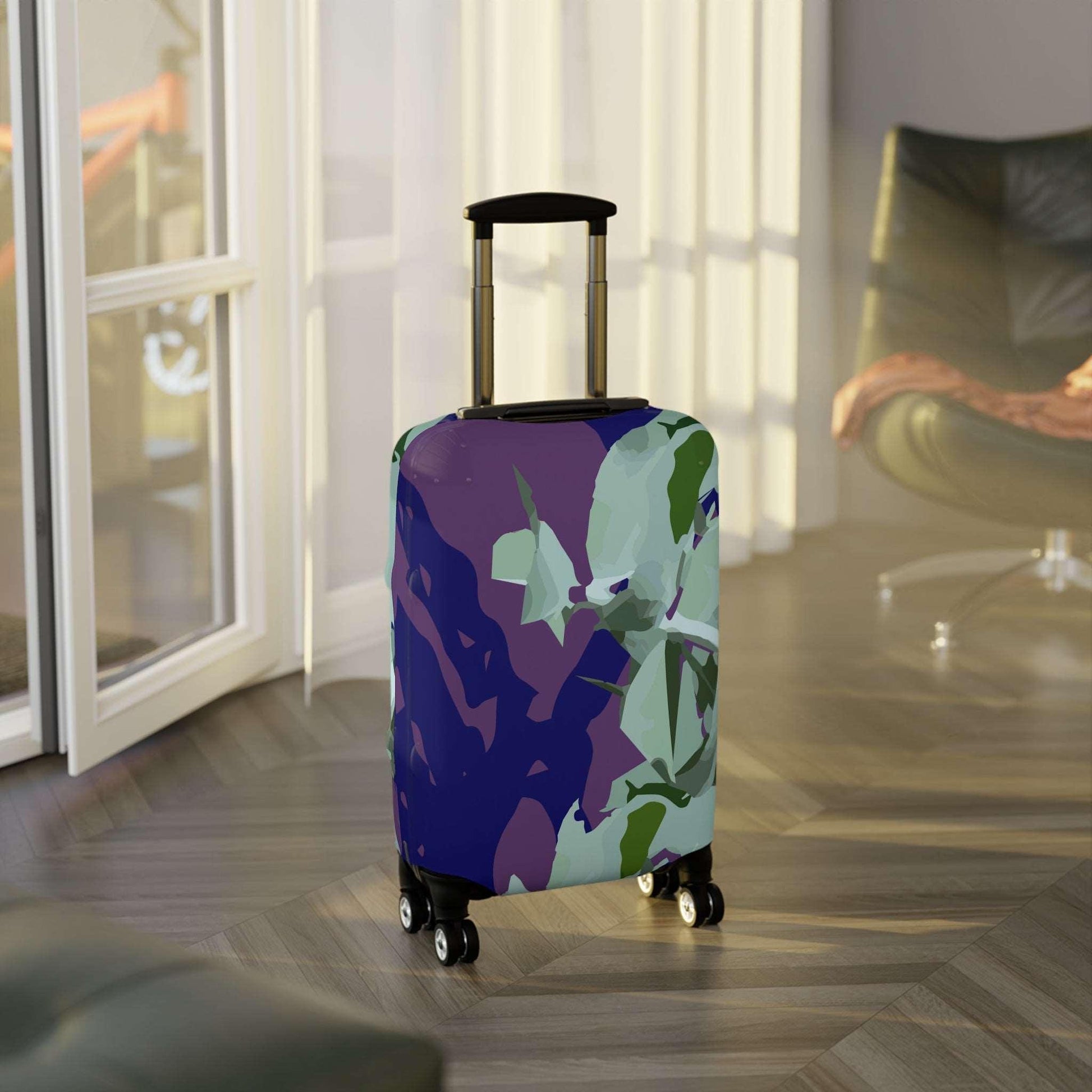 Floral Abstraction Harmony Collection by Miniaday Designs, LLC. Luggage Cover - Miniaday Designs, LLC.