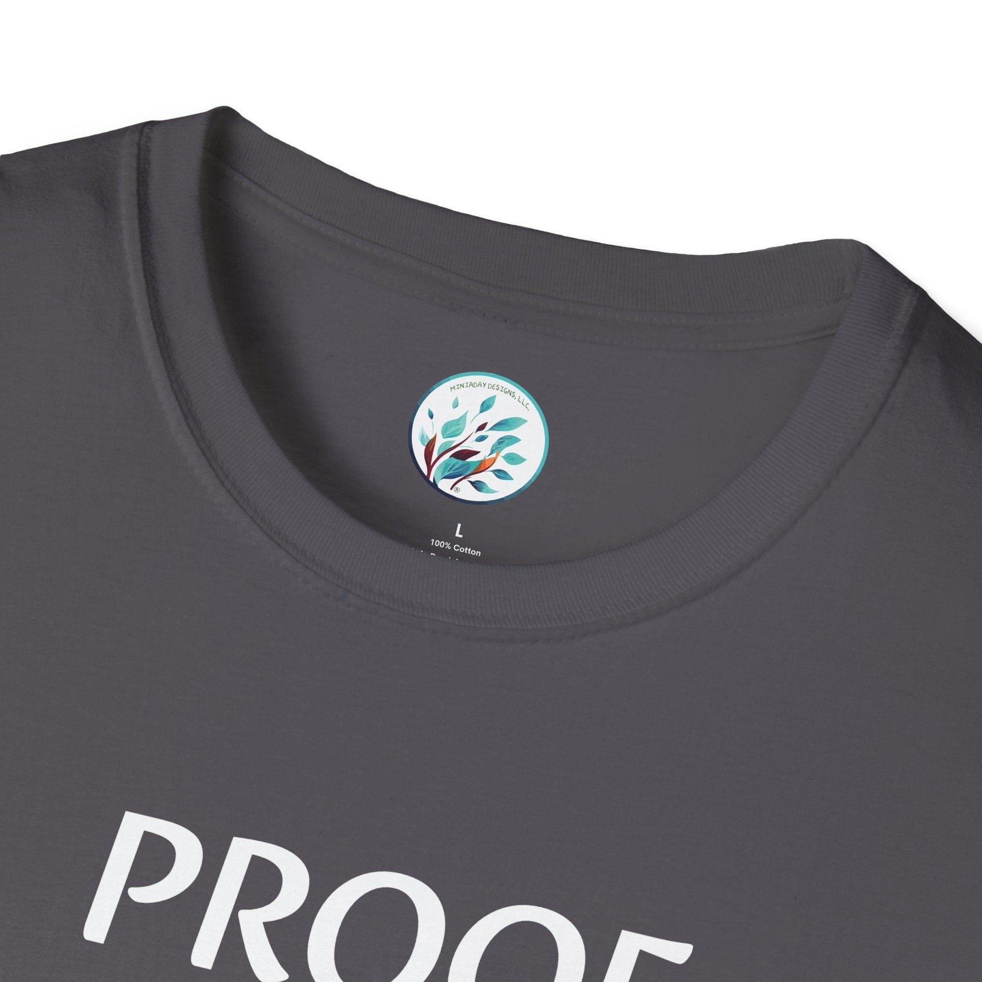 Bitcoin Ben Proof is an Illusion Unisex Softstyle T-Shirt - Miniaday Designs, LLC.