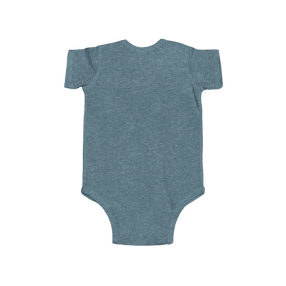 Teddy Bear with Green Tie Infant Fine Jersey Bodysuit