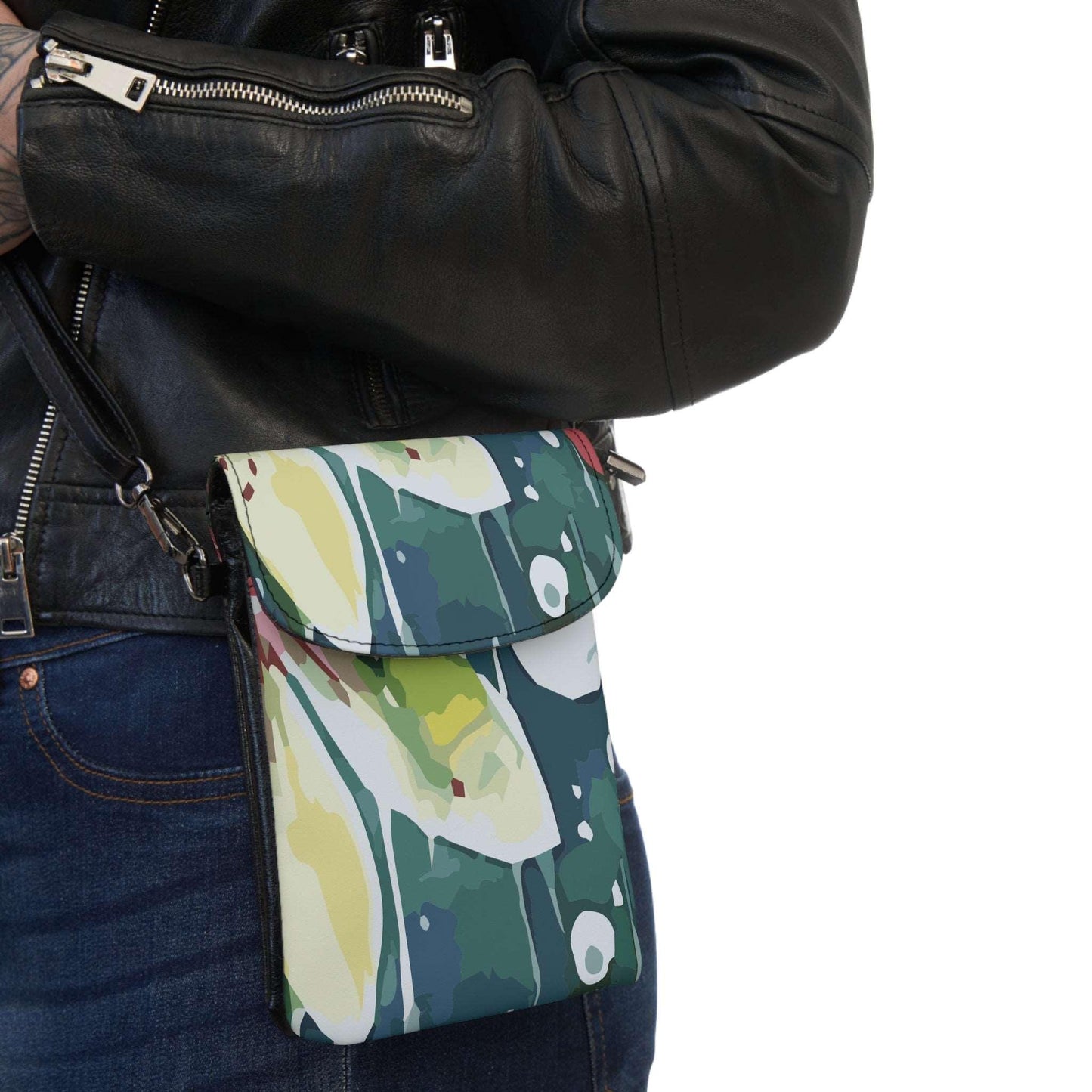 Lotus Whimsy Collection by Miniaday Designs, LLC. Small Cell Phone Wallet - Miniaday Designs, LLC.