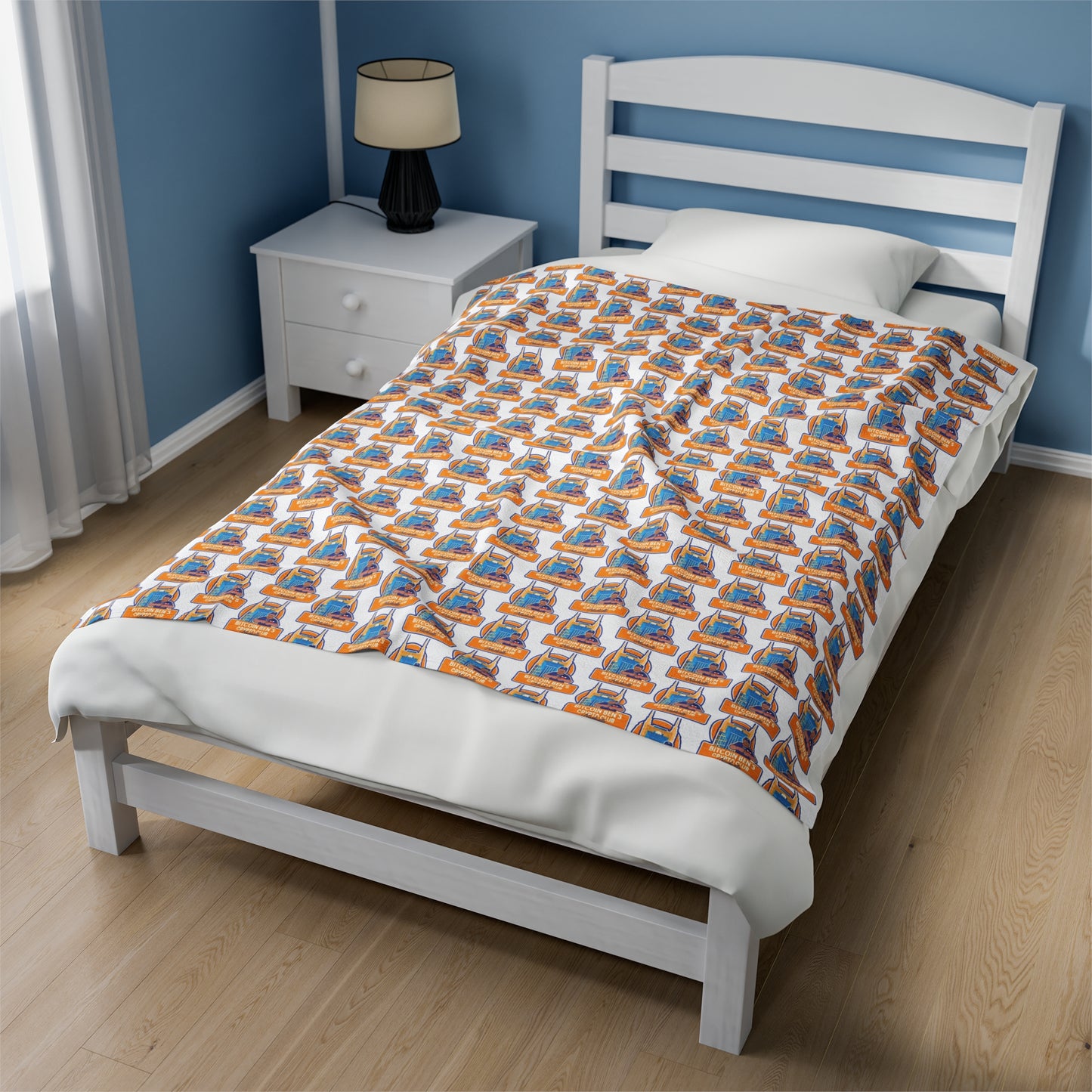 Bitcoin Ben Nashville Club Velveteen Plush Blanket